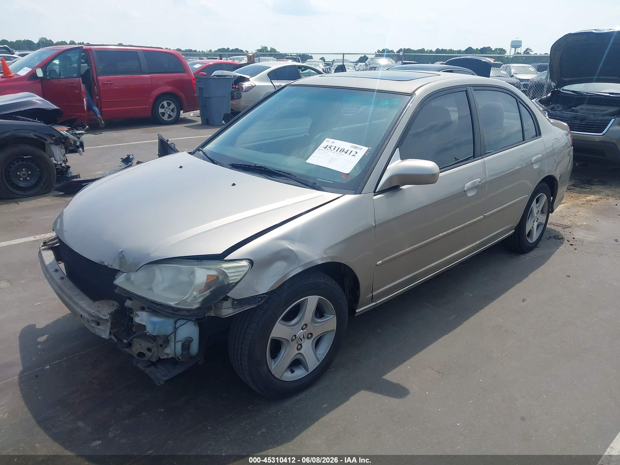 2004 Honda Civic Ex Gold vin: 2HGES26704H528267