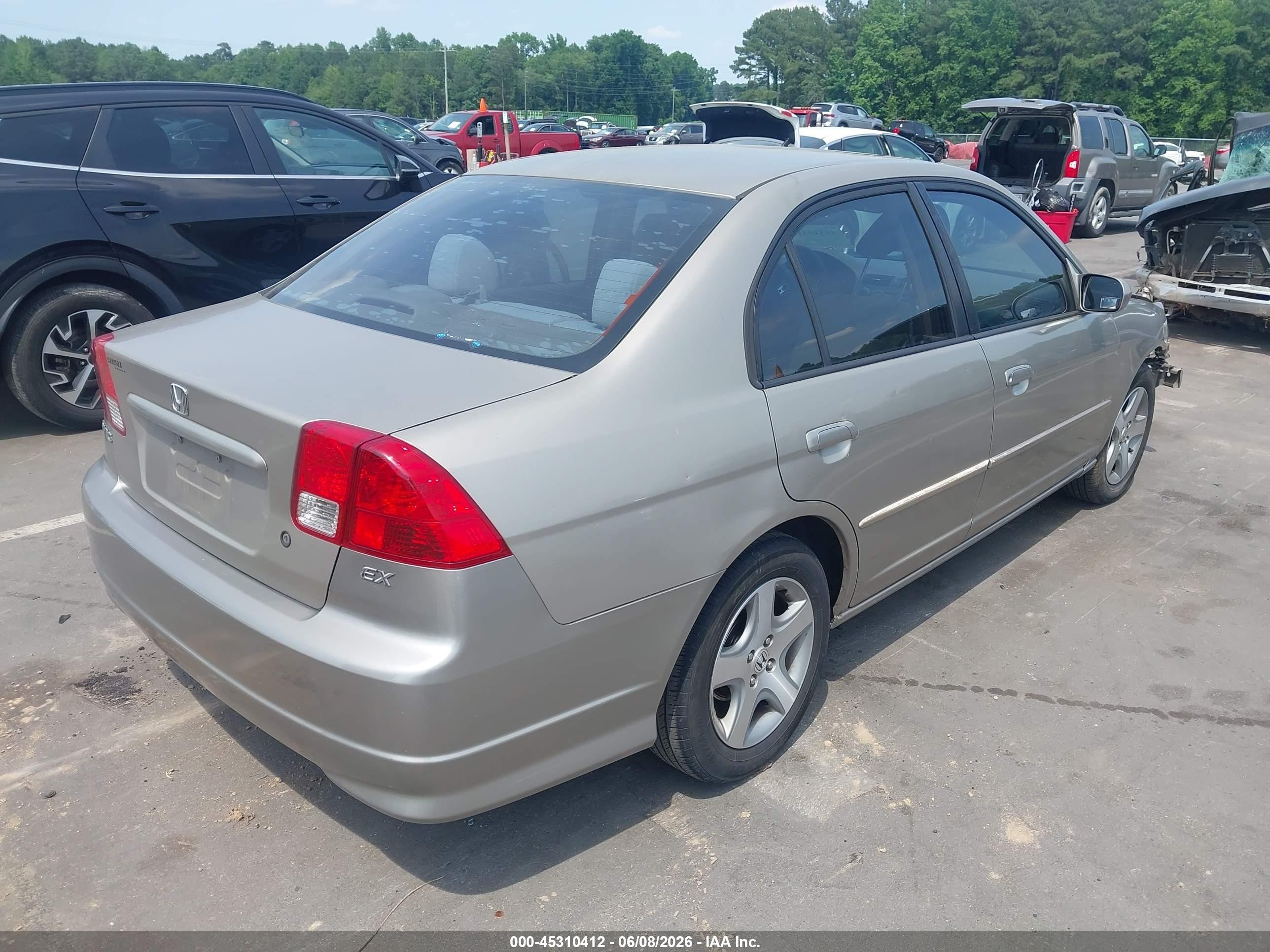 2004 Honda Civic Ex Gold vin: 2HGES26704H528267