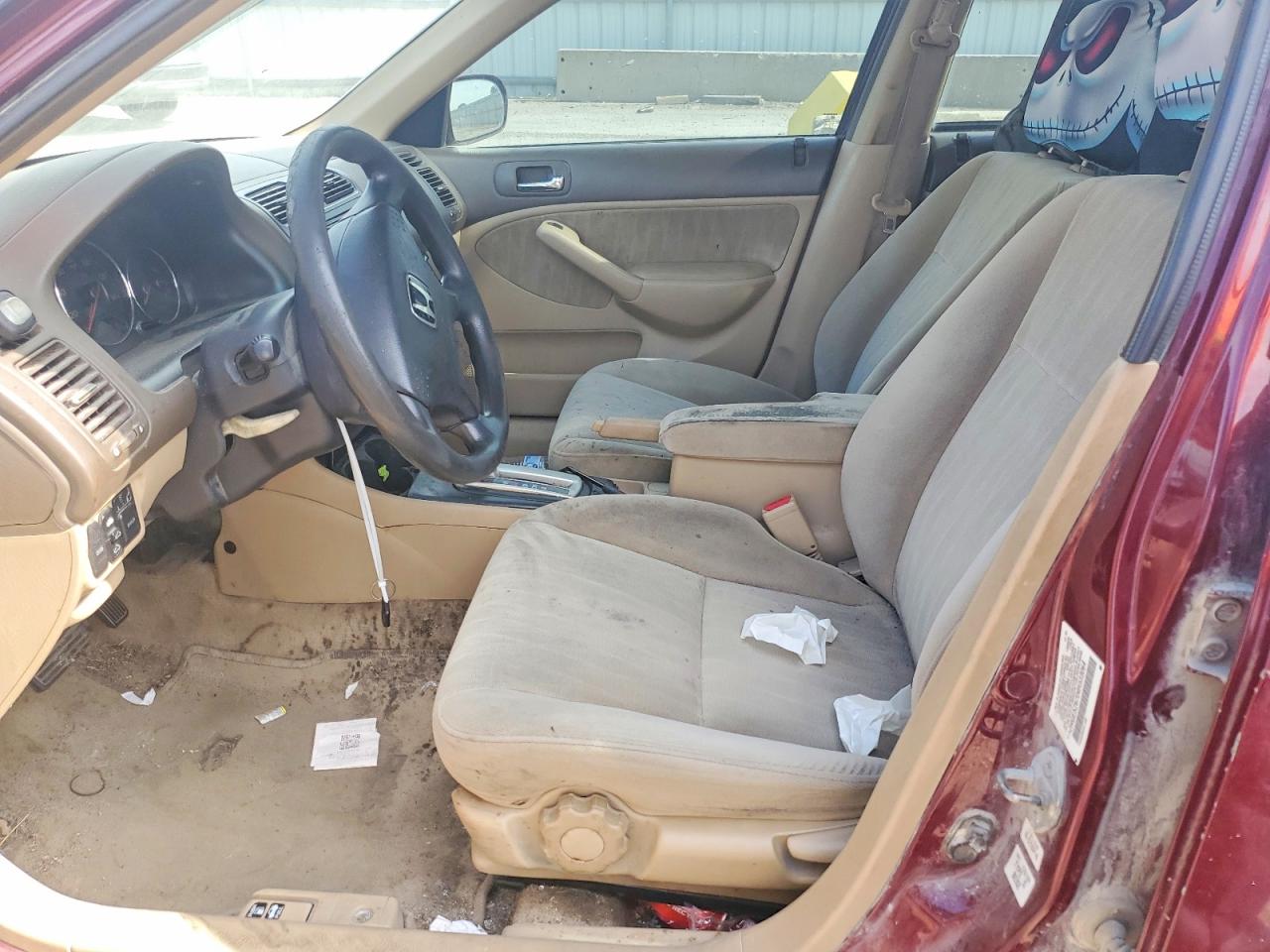 2004 Honda Civic Ex Burgundy vin: 2HGES26704H533064