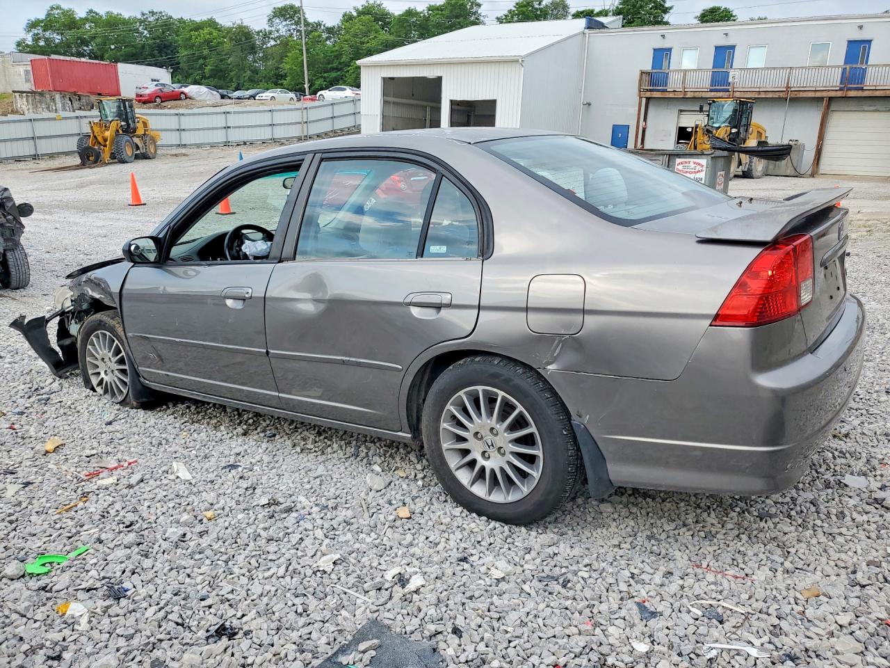 2005 Honda Civic Ex Gray vin: 2HGES26705H600103