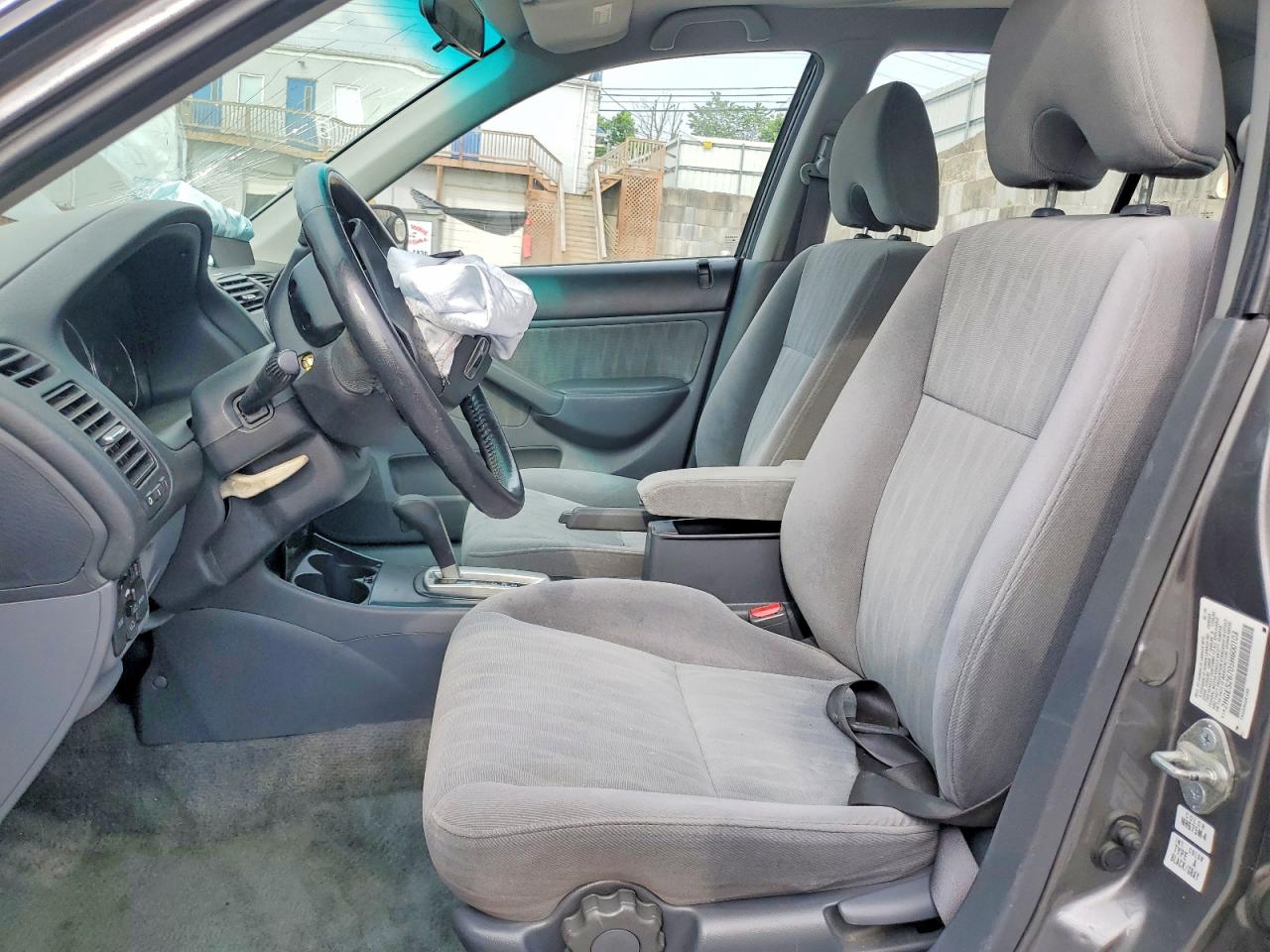2005 Honda Civic Ex Gray vin: 2HGES26705H600103