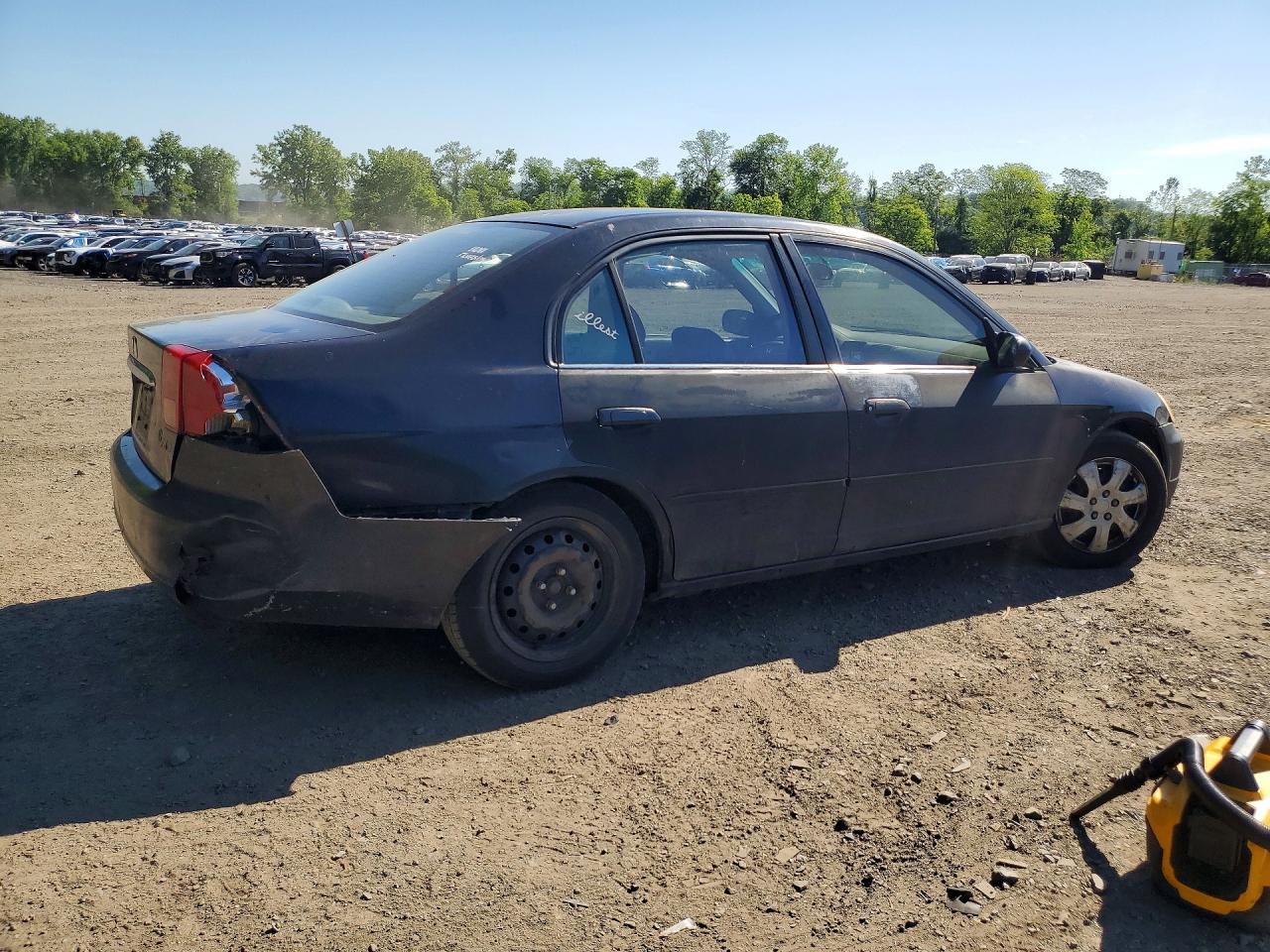 2001 Honda Civic Ex Черный vin: 2HGES26711H604400