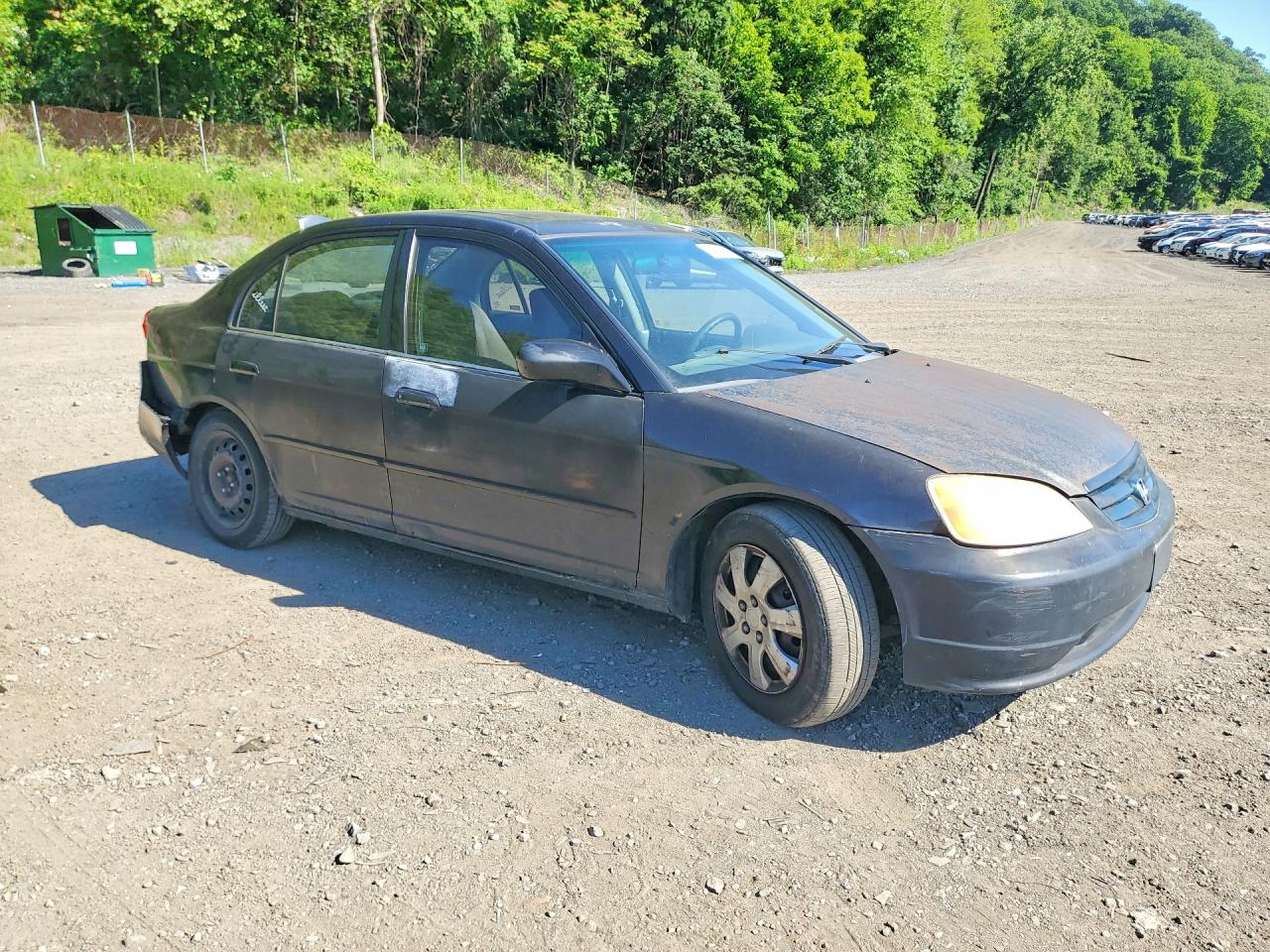 2001 Honda Civic Ex Черный vin: 2HGES26711H604400