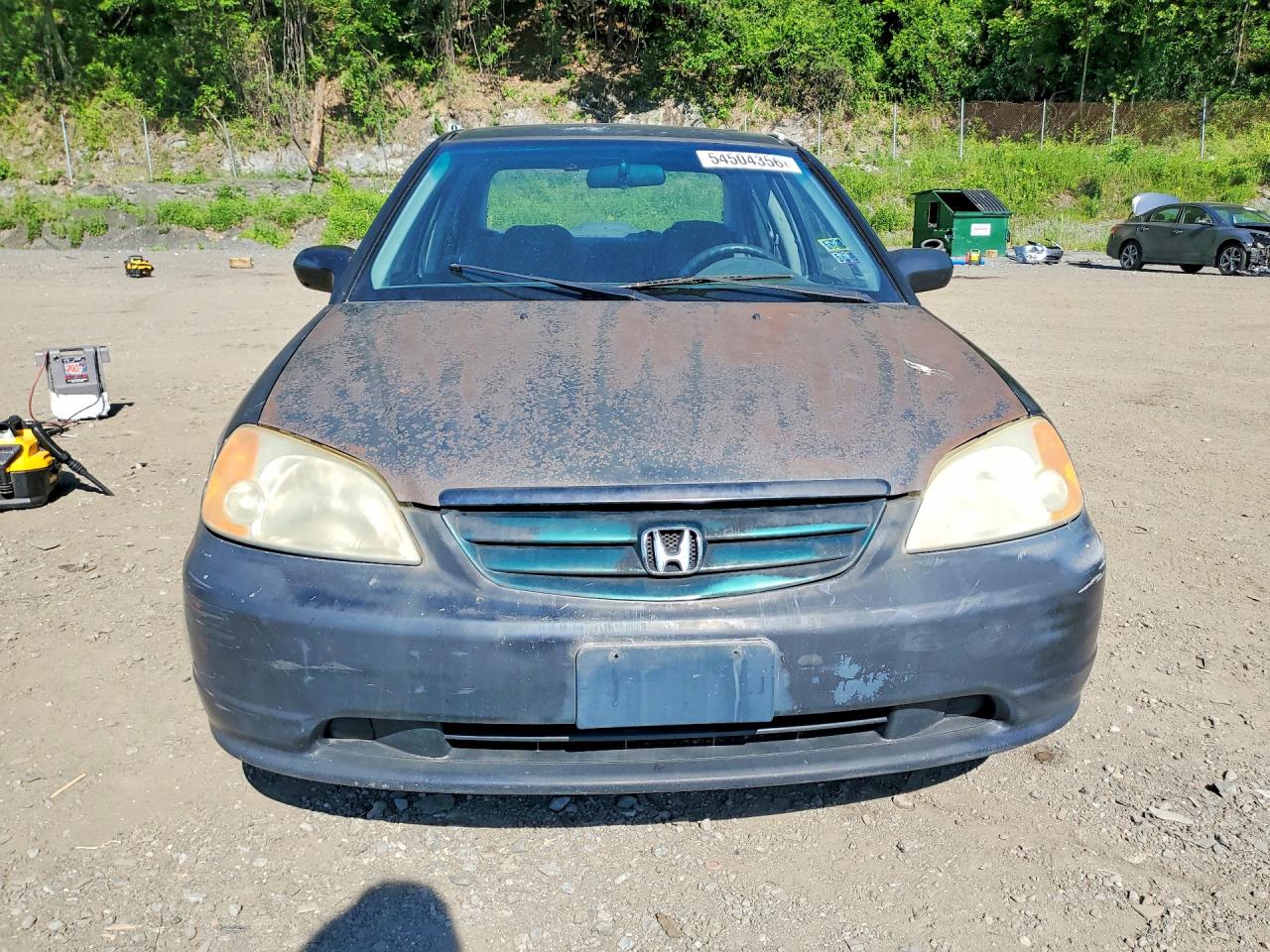 2001 Honda Civic Ex Черный vin: 2HGES26711H604400