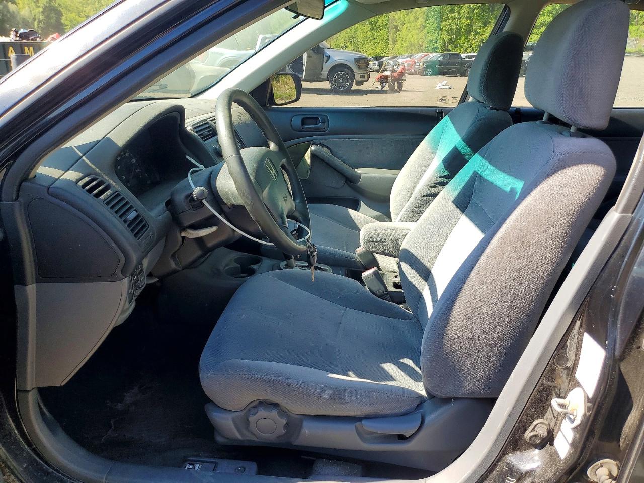 2001 Honda Civic Ex Черный vin: 2HGES26711H604400