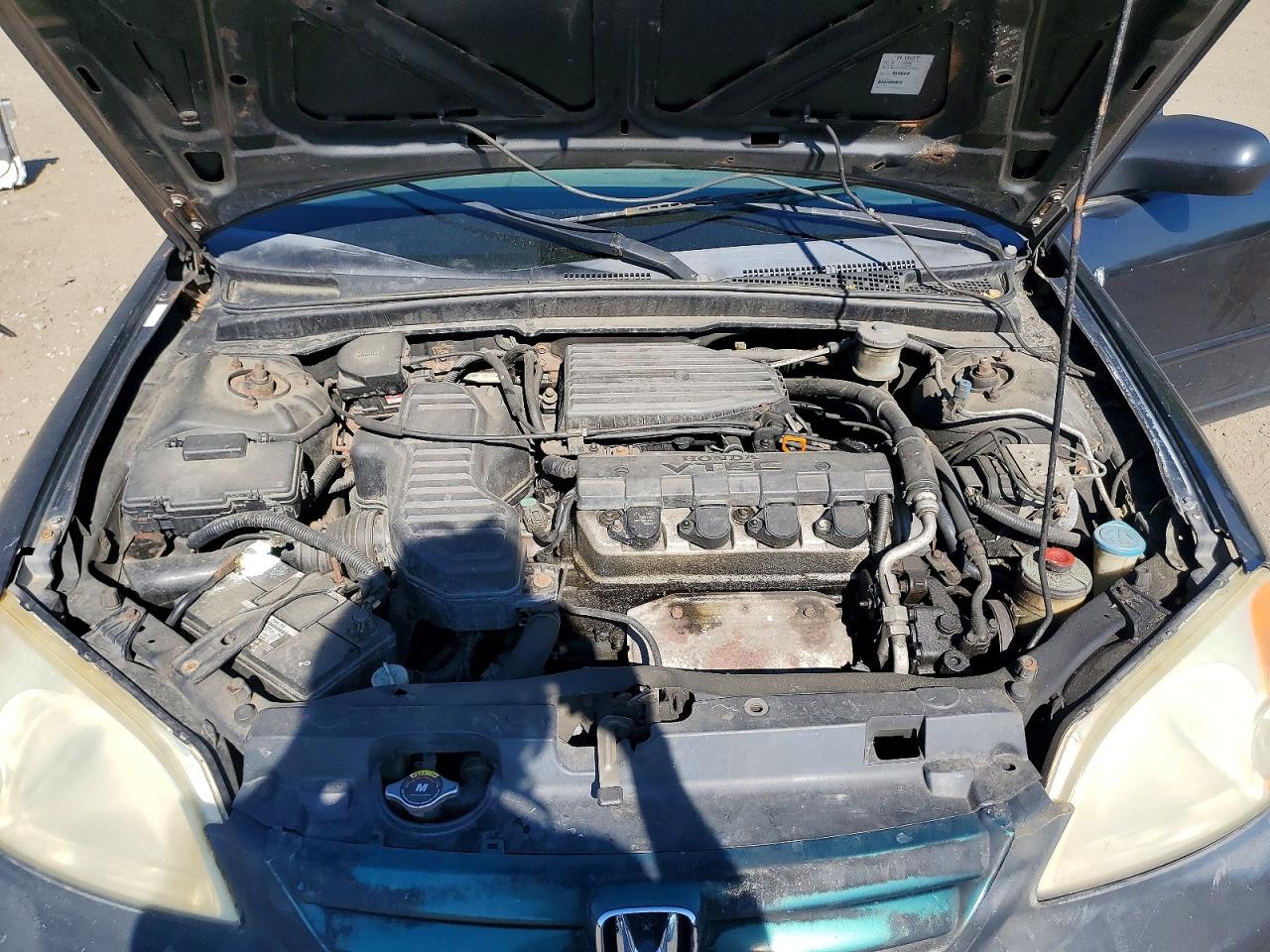 2001 Honda Civic Ex Черный vin: 2HGES26711H604400