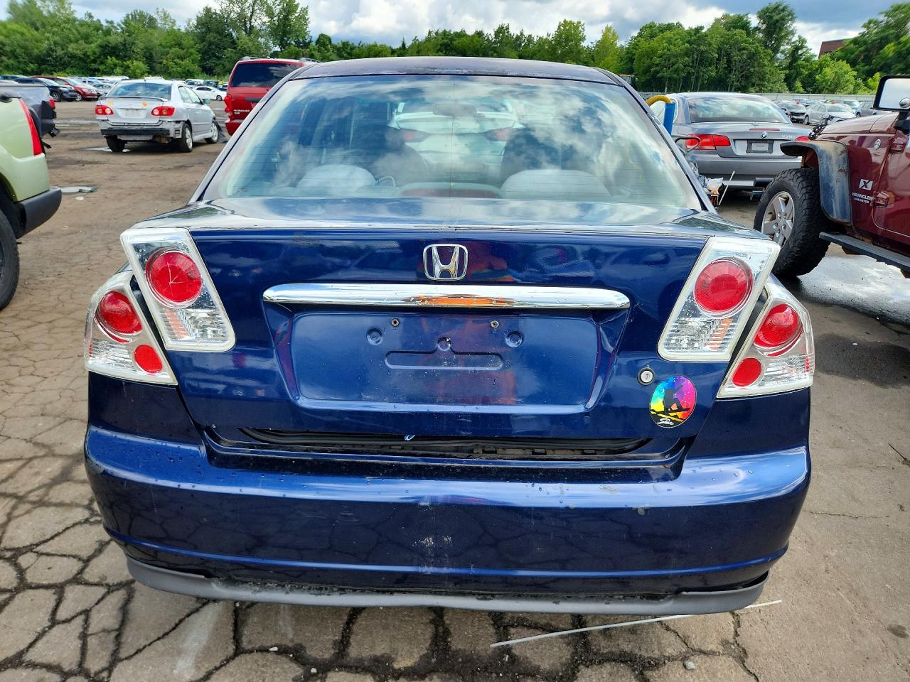 2002 Honda Civic Ex Blue vin: 2HGES26712H503682