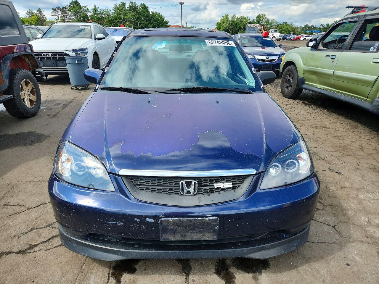 2002 Honda Civic Ex Blue vin: 2HGES26712H503682