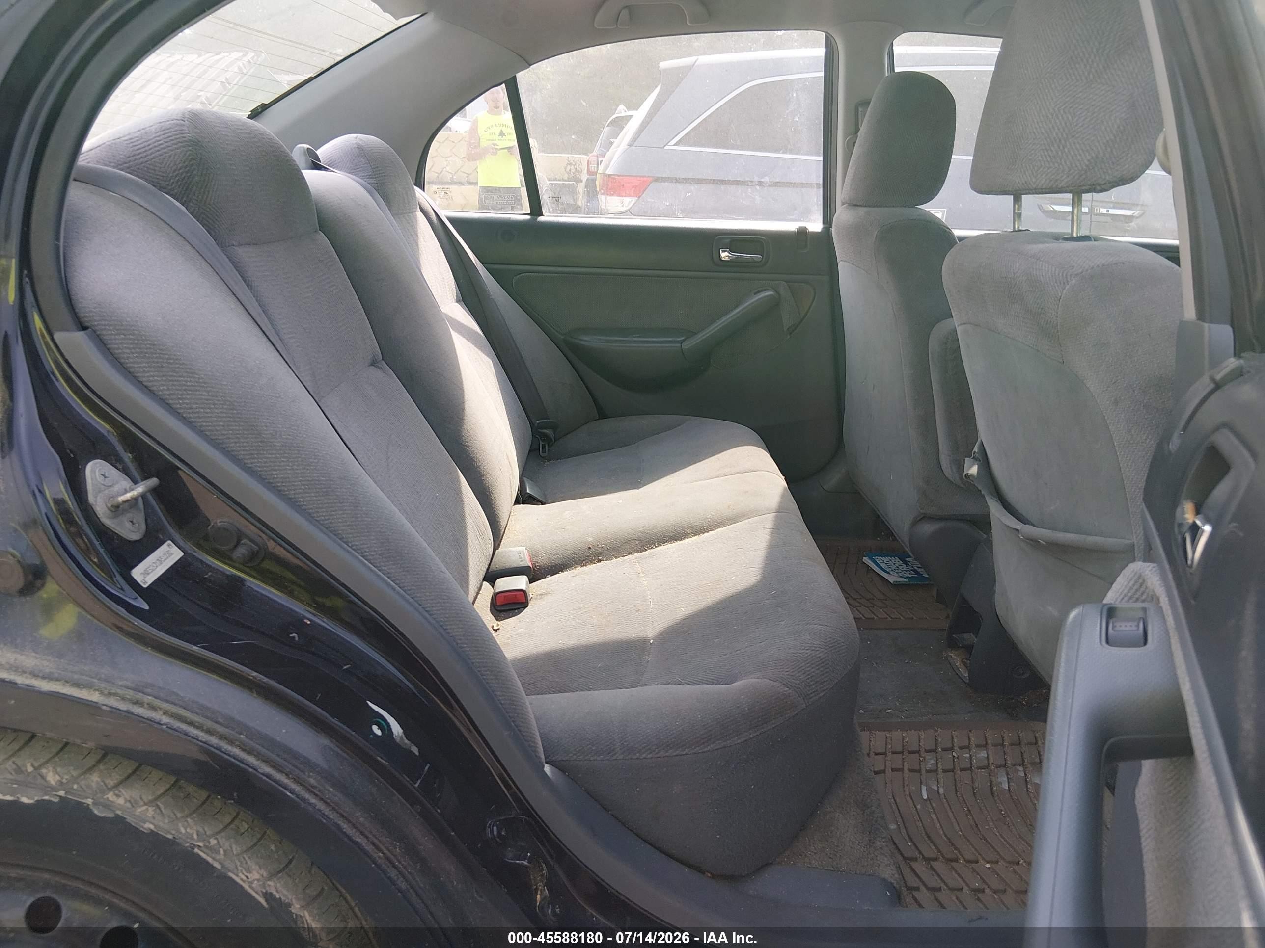 2002 Honda Civic Ex Gray vin: 2HGES26712H510082