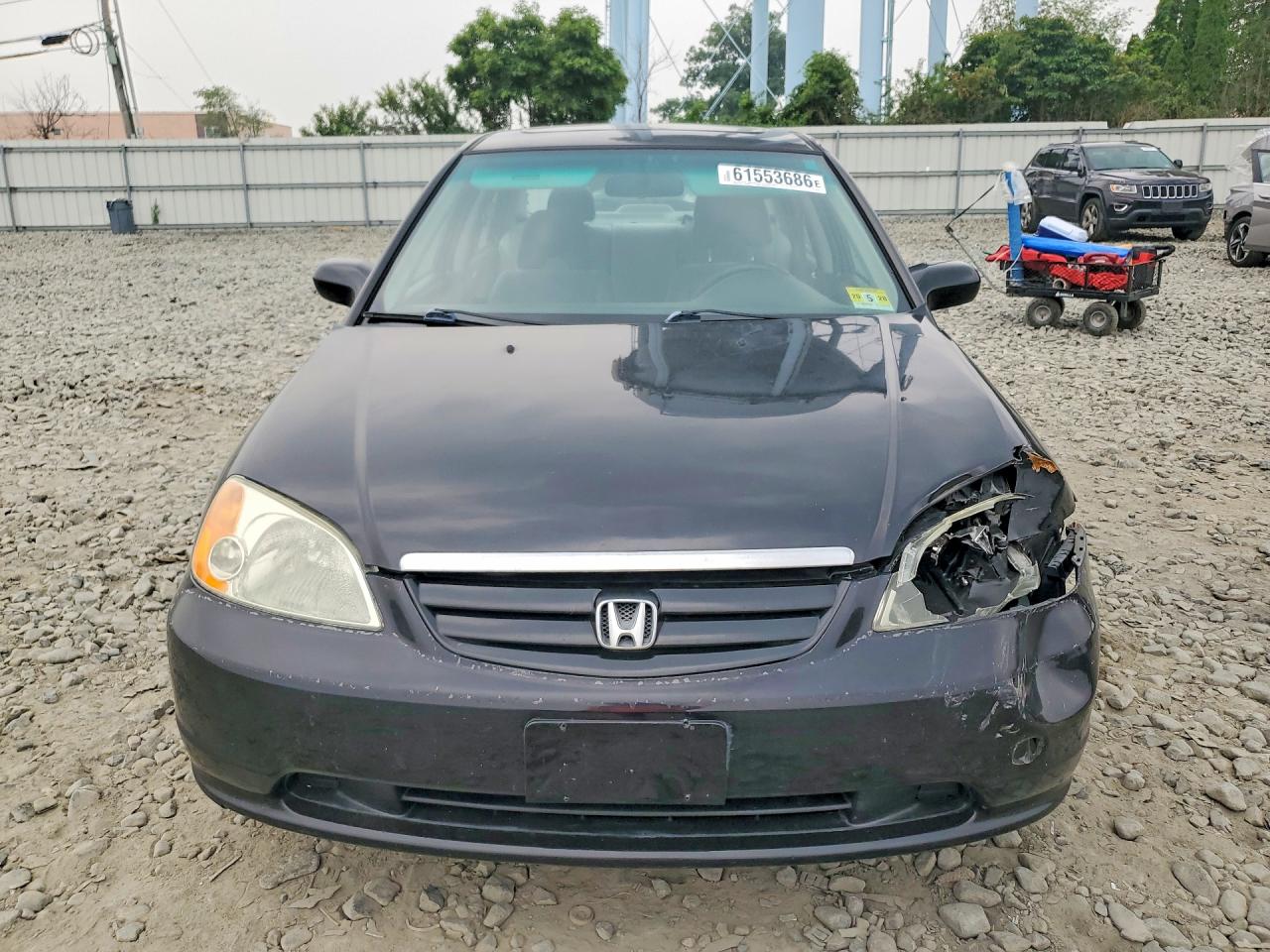2003 Honda Civic Ex Black vin: 2HGES26713H544749