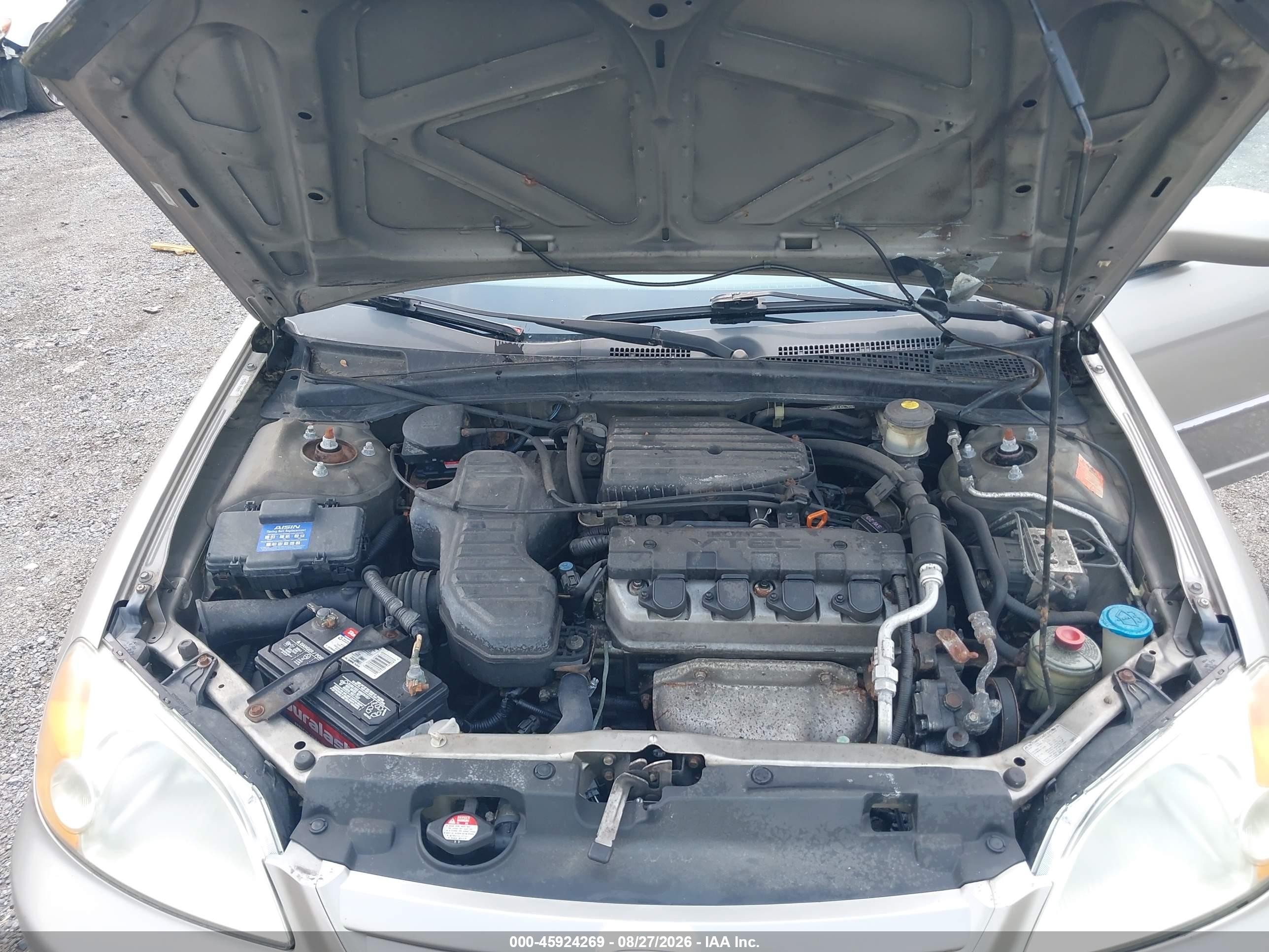 2003 Honda Civic Ex Tan vin: 2HGES26713H584944