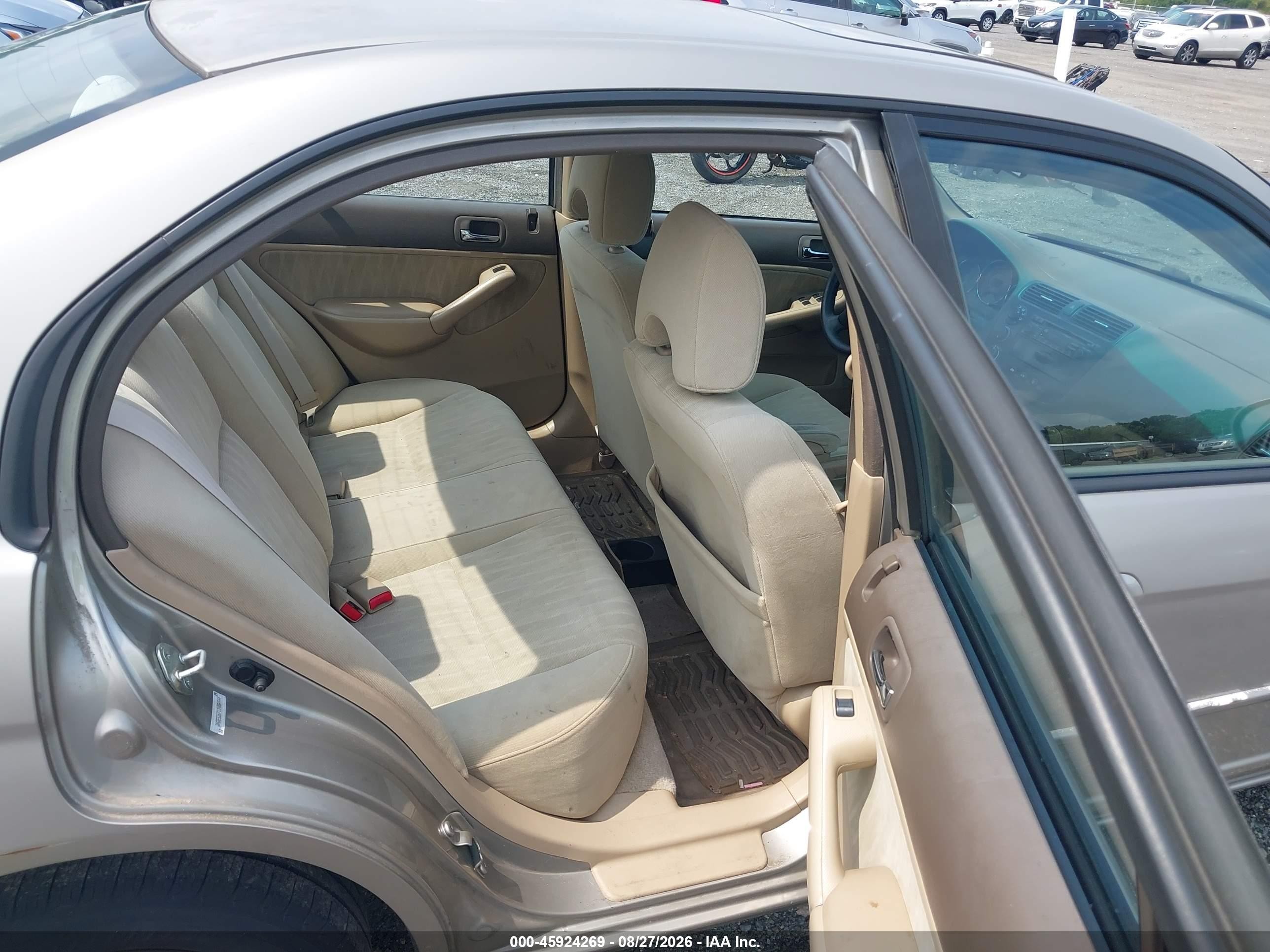 2003 Honda Civic Ex Tan vin: 2HGES26713H584944