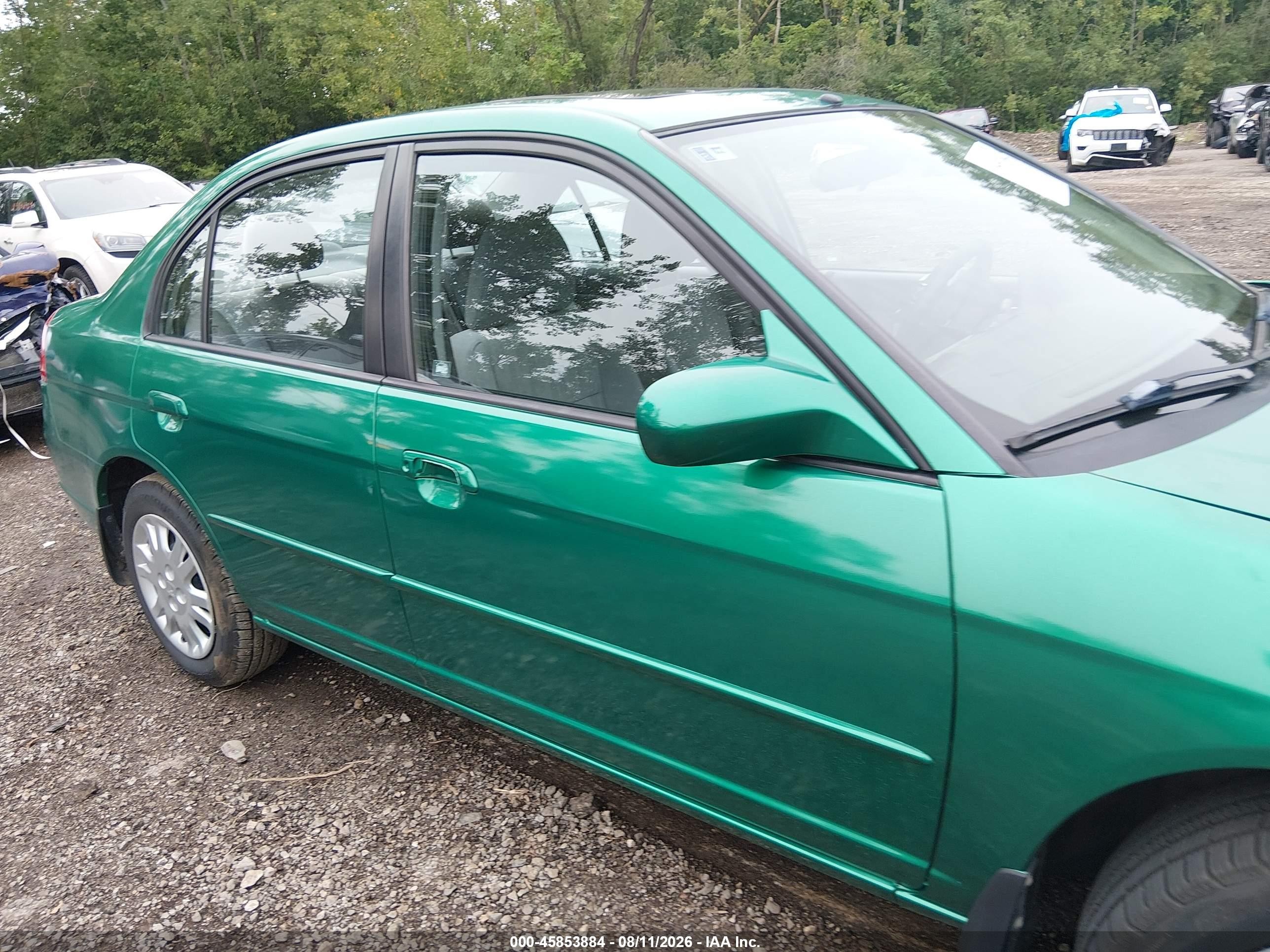 2003 Honda Civic Ex Green vin: 2HGES26713H614833
