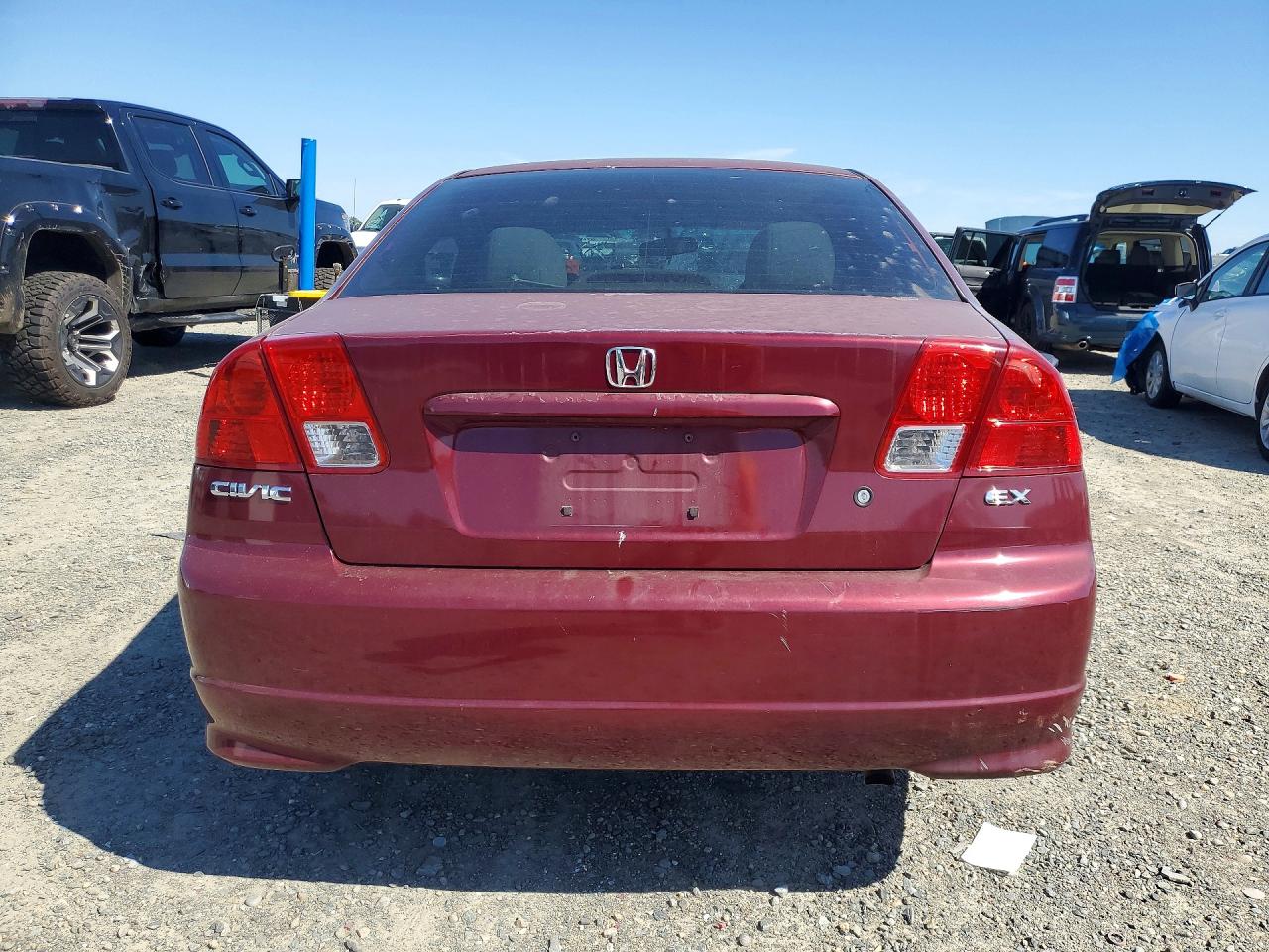 2004 Honda Civic Ex Красный vin: 2HGES26714H504222