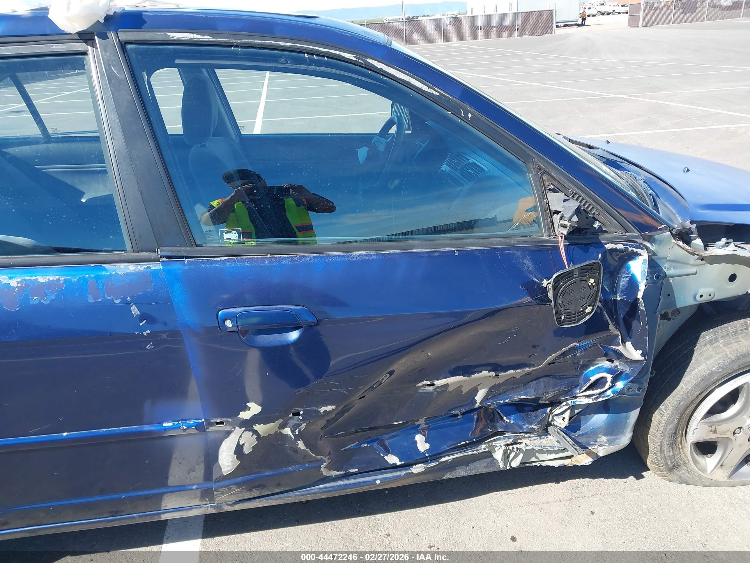 2004 Honda Civic Ex Blue vin: 2HGES26714H558751