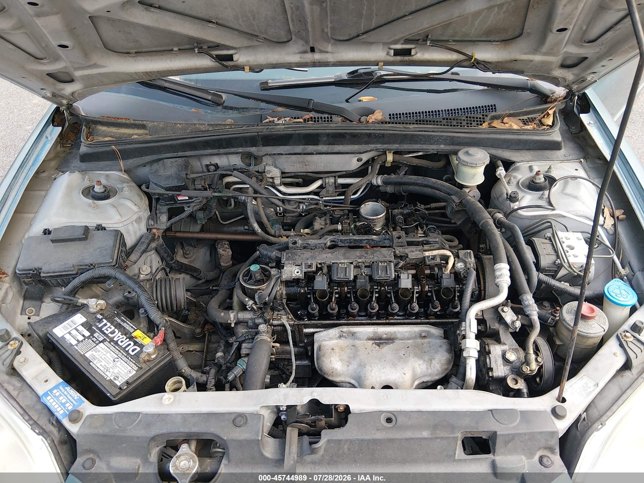 2001 Honda Civic Ex Light Blue vin: 2HGES26721H595044