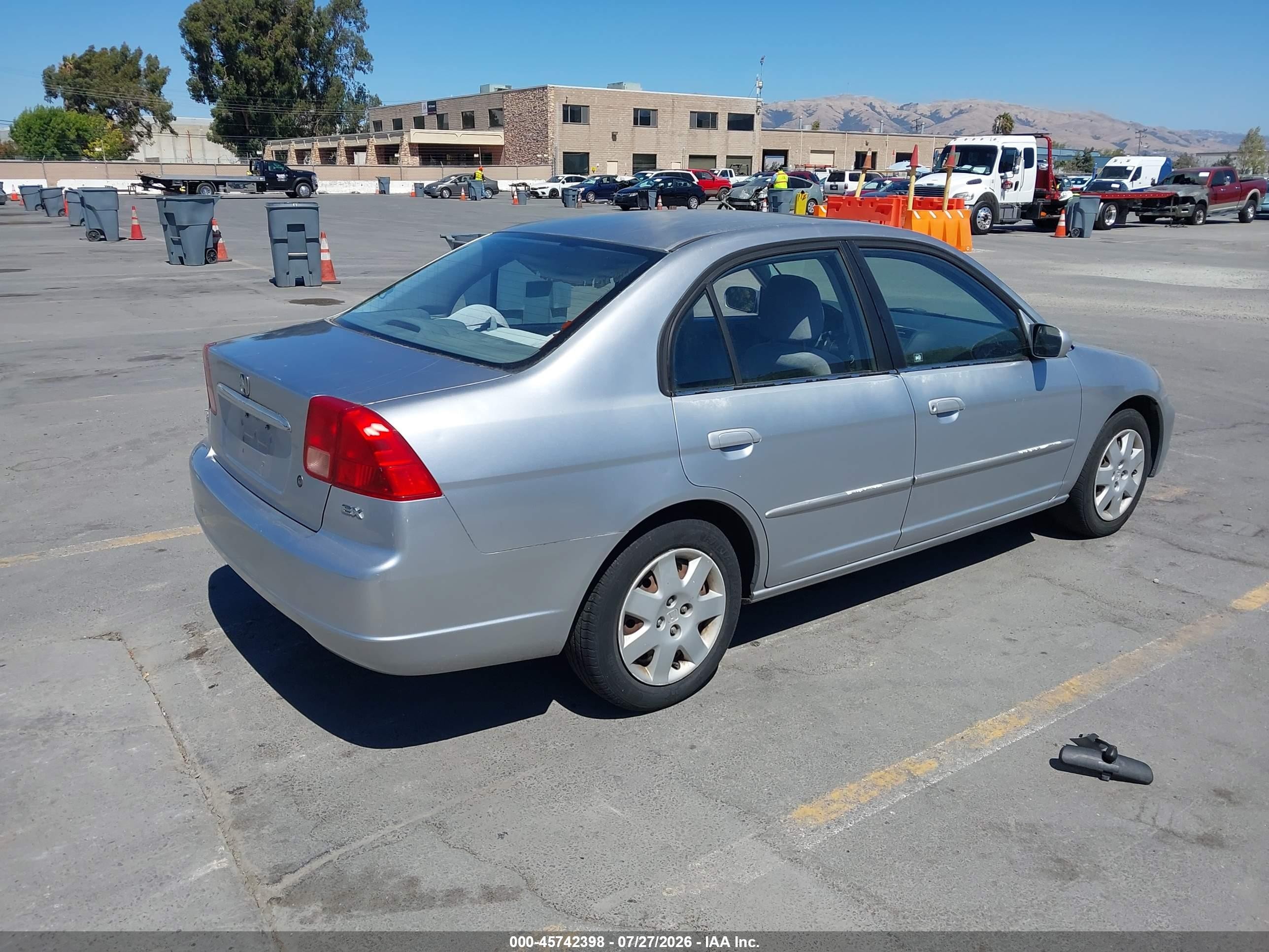 2001 Honda Civic Ex Серебряный vin: 2HGES26721H598607