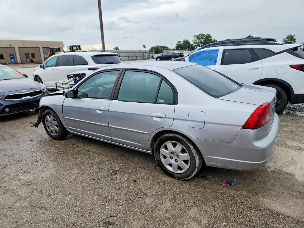 2002 Honda Civic Ex Серебряный vin: 2HGES26722H560697