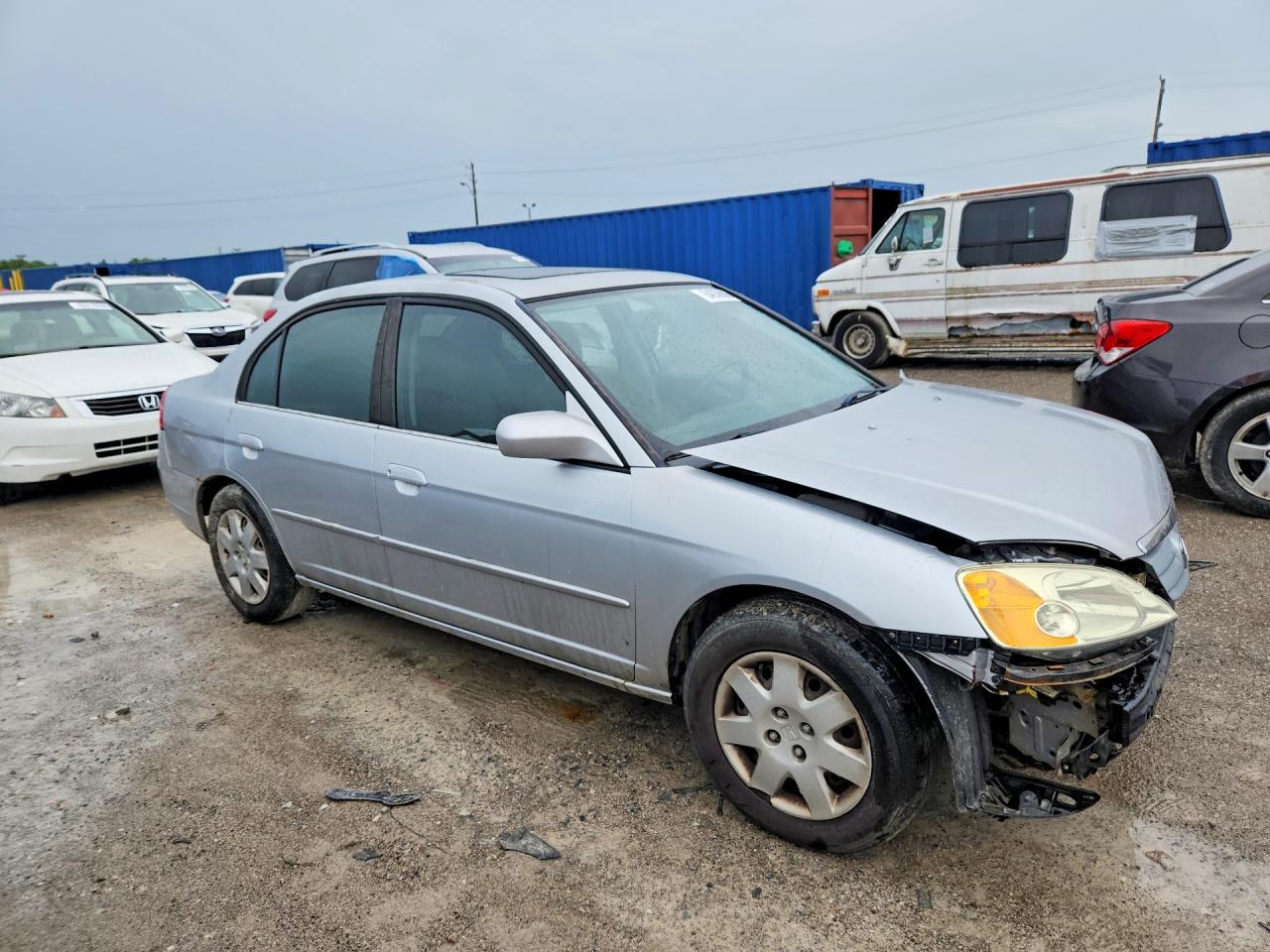 2002 Honda Civic Ex Серебряный vin: 2HGES26722H560697