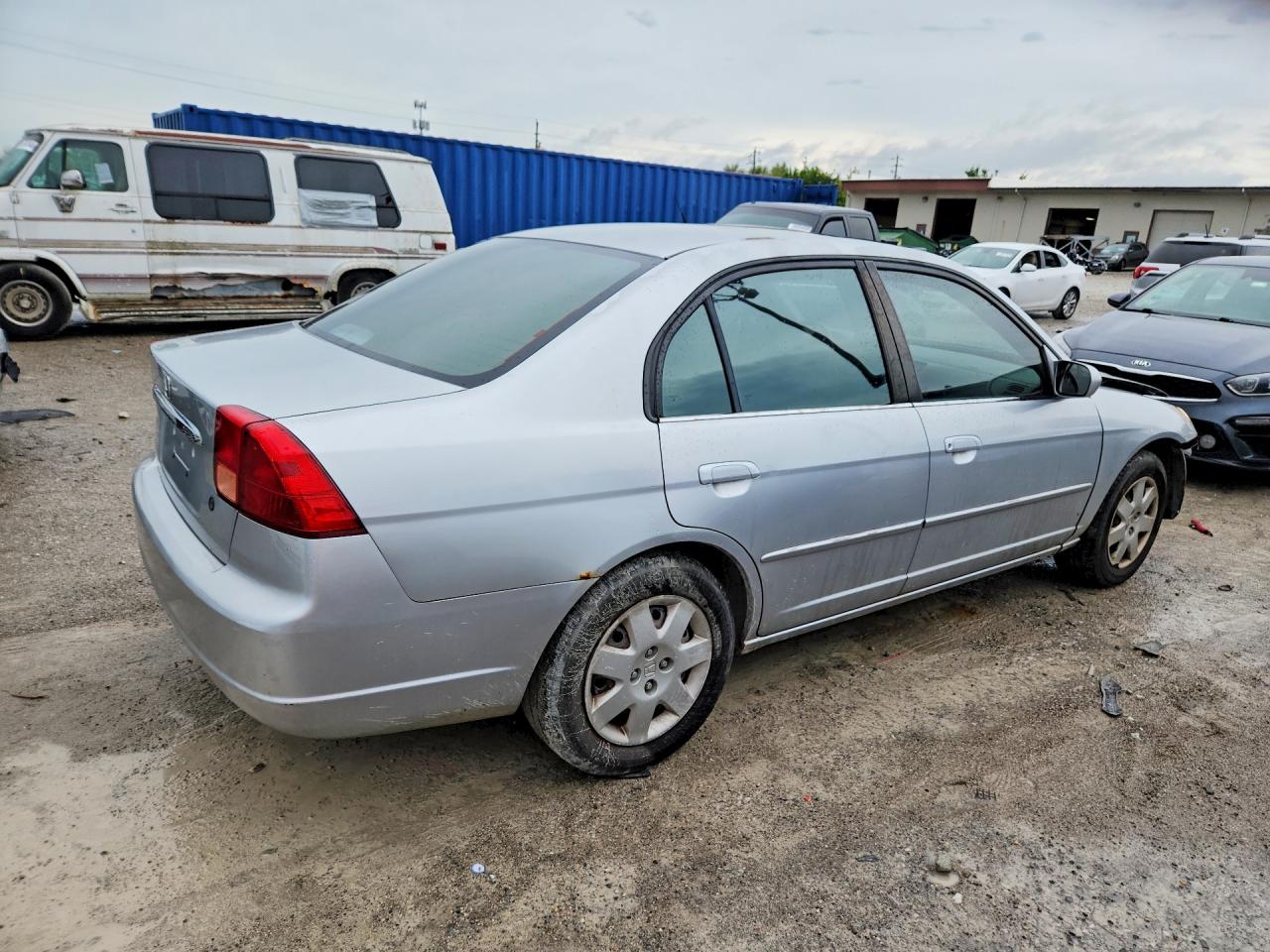 2002 Honda Civic Ex Серебряный vin: 2HGES26722H560697