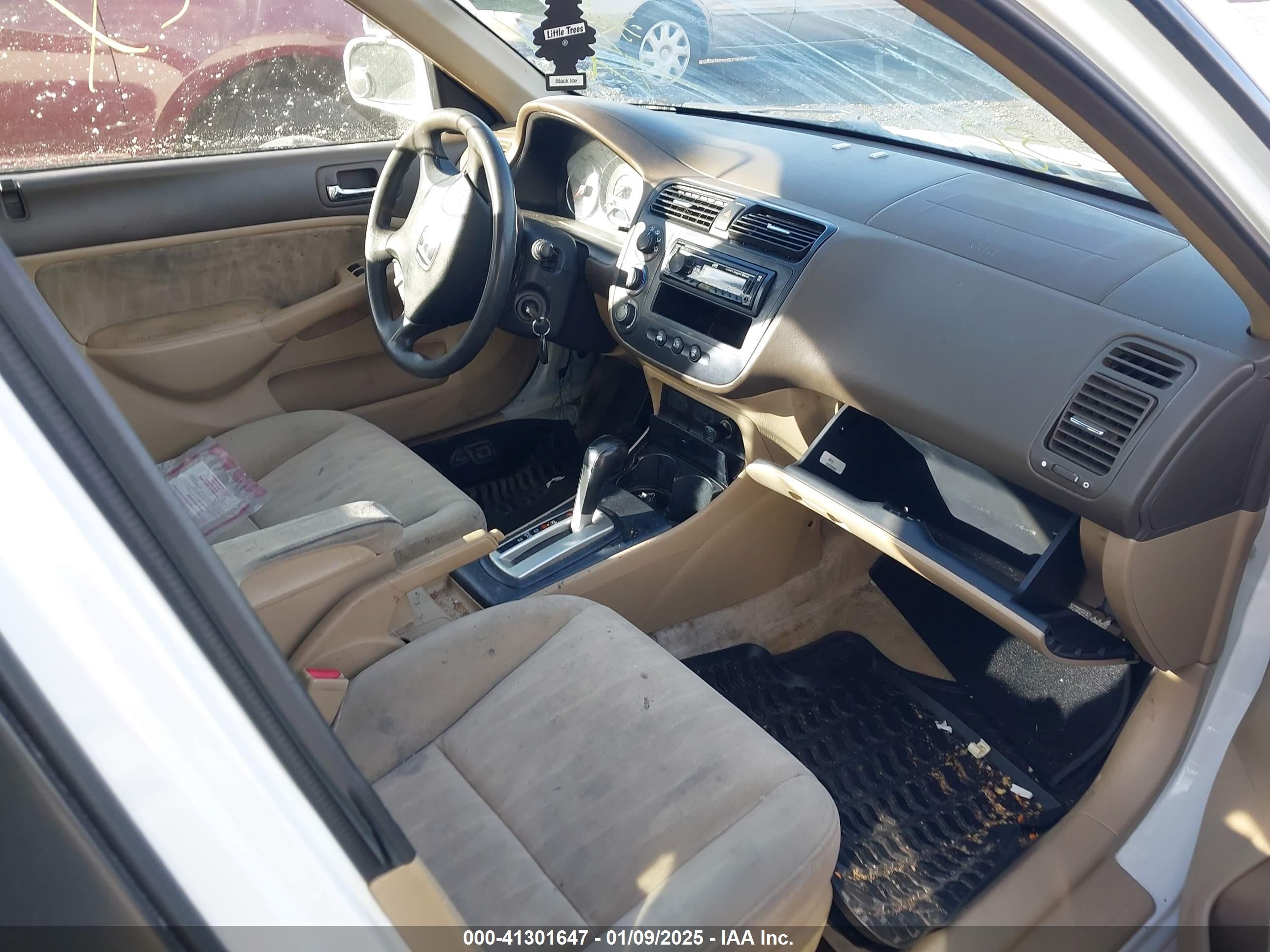2004 Honda Civic Ex White vin: 2HGES26724H506299