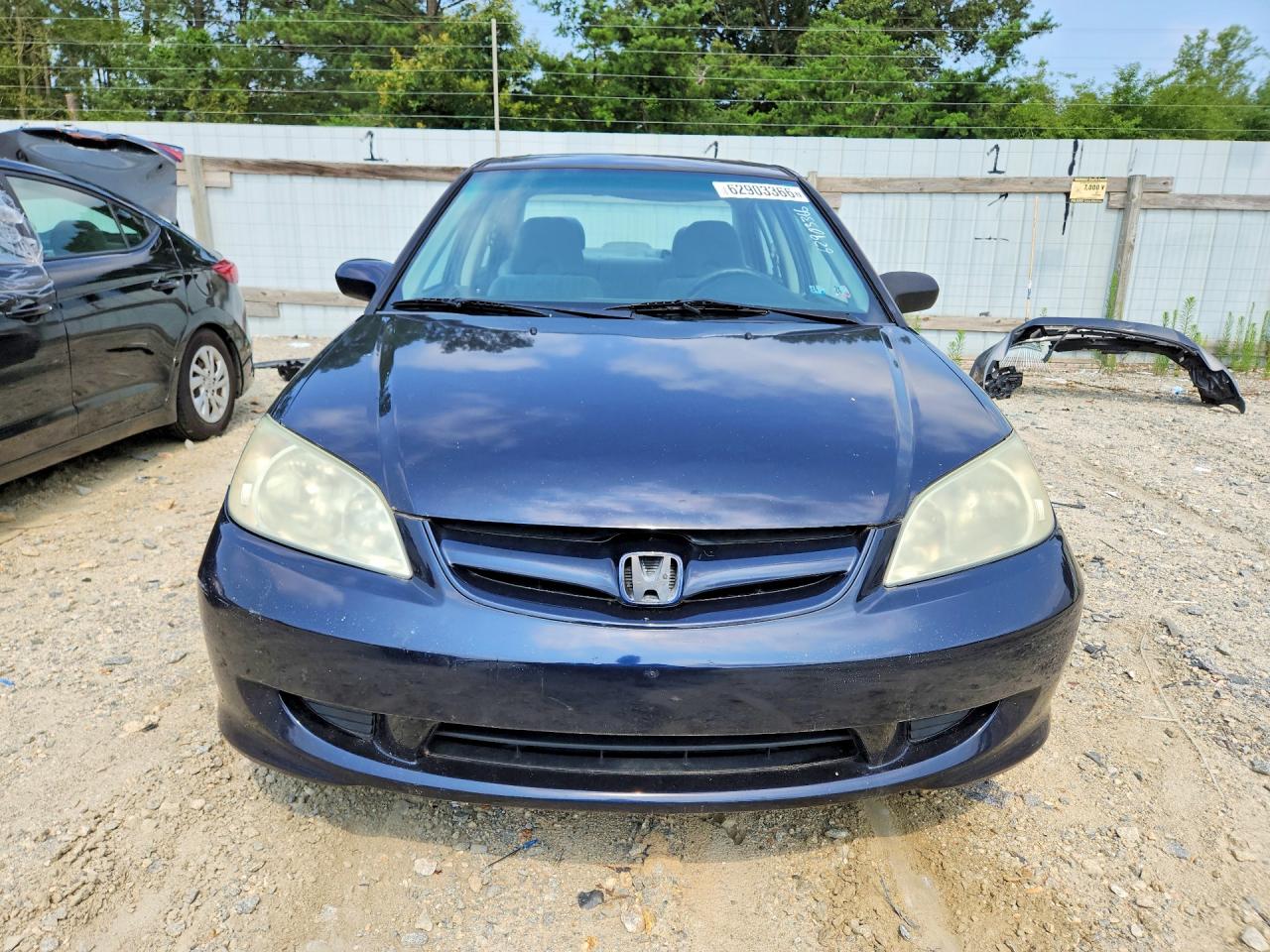 2004 Honda Civic Ex Blue vin: 2HGES26724H537682