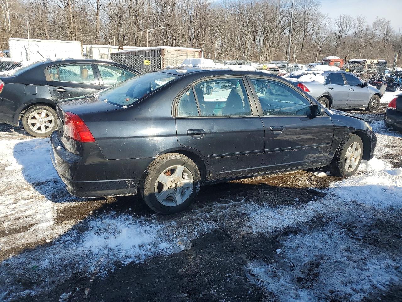 2004 Honda Civic Ex Black vin: 2HGES26724H566597