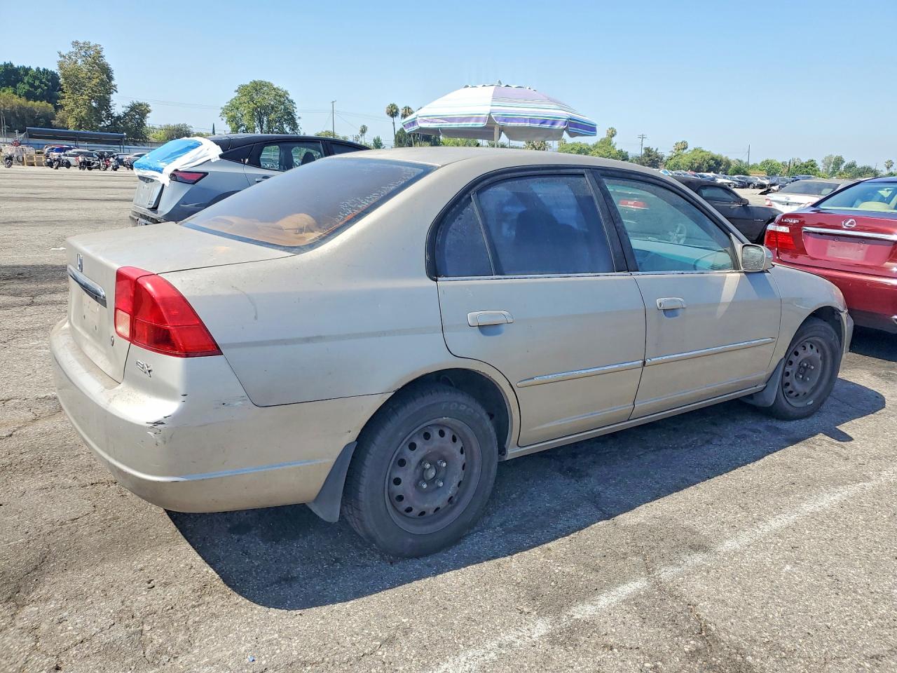 2002 Honda Civic Ex Tan vin: 2HGES26732H569876