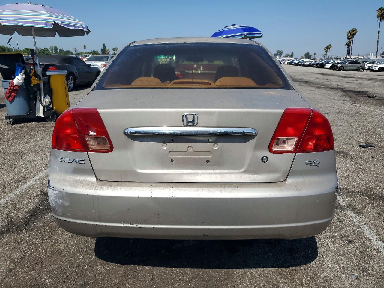 2002 Honda Civic Ex Tan vin: 2HGES26732H569876