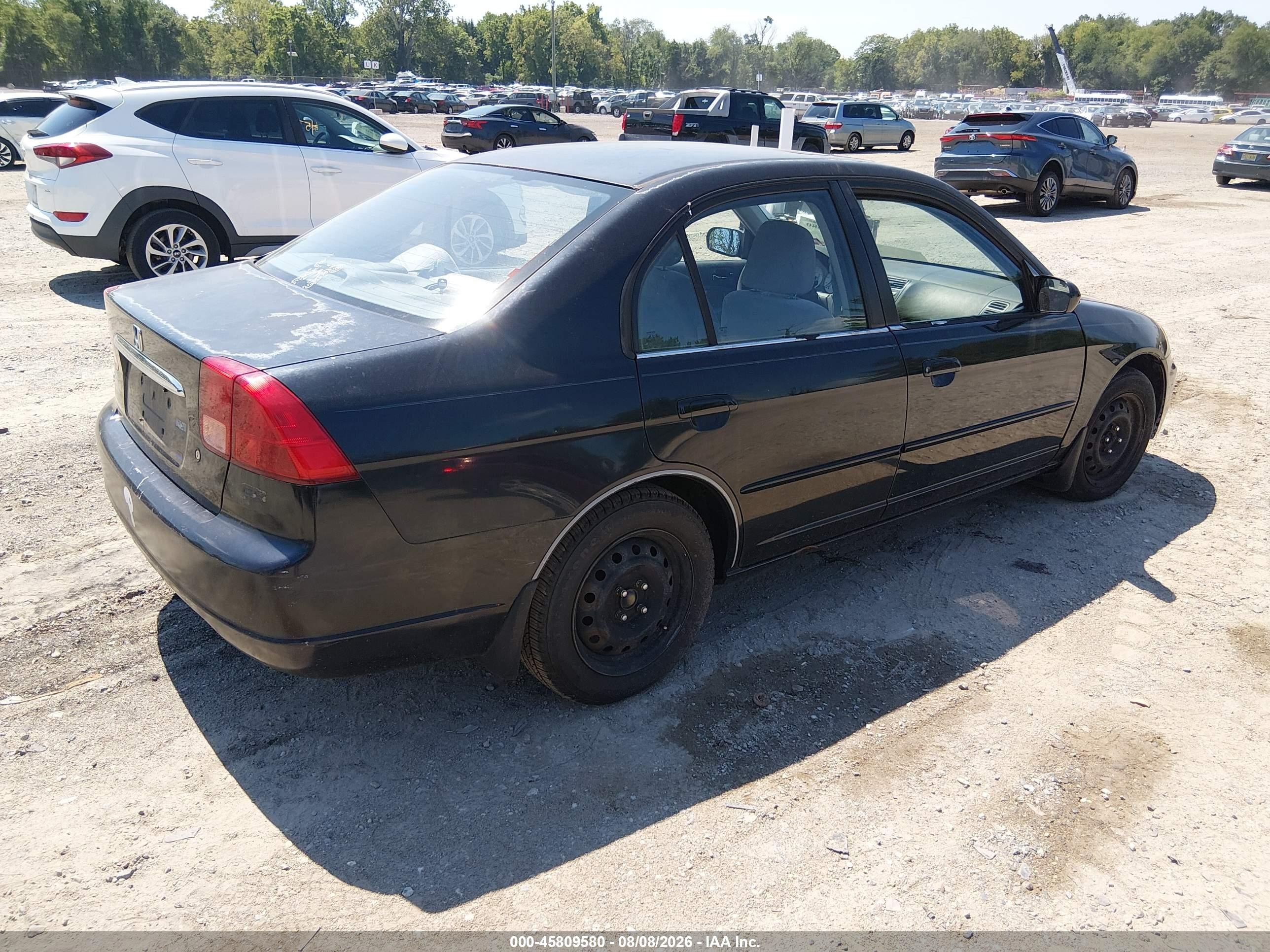 2002 Honda Civic Ex Black vin: 2HGES26732H594888