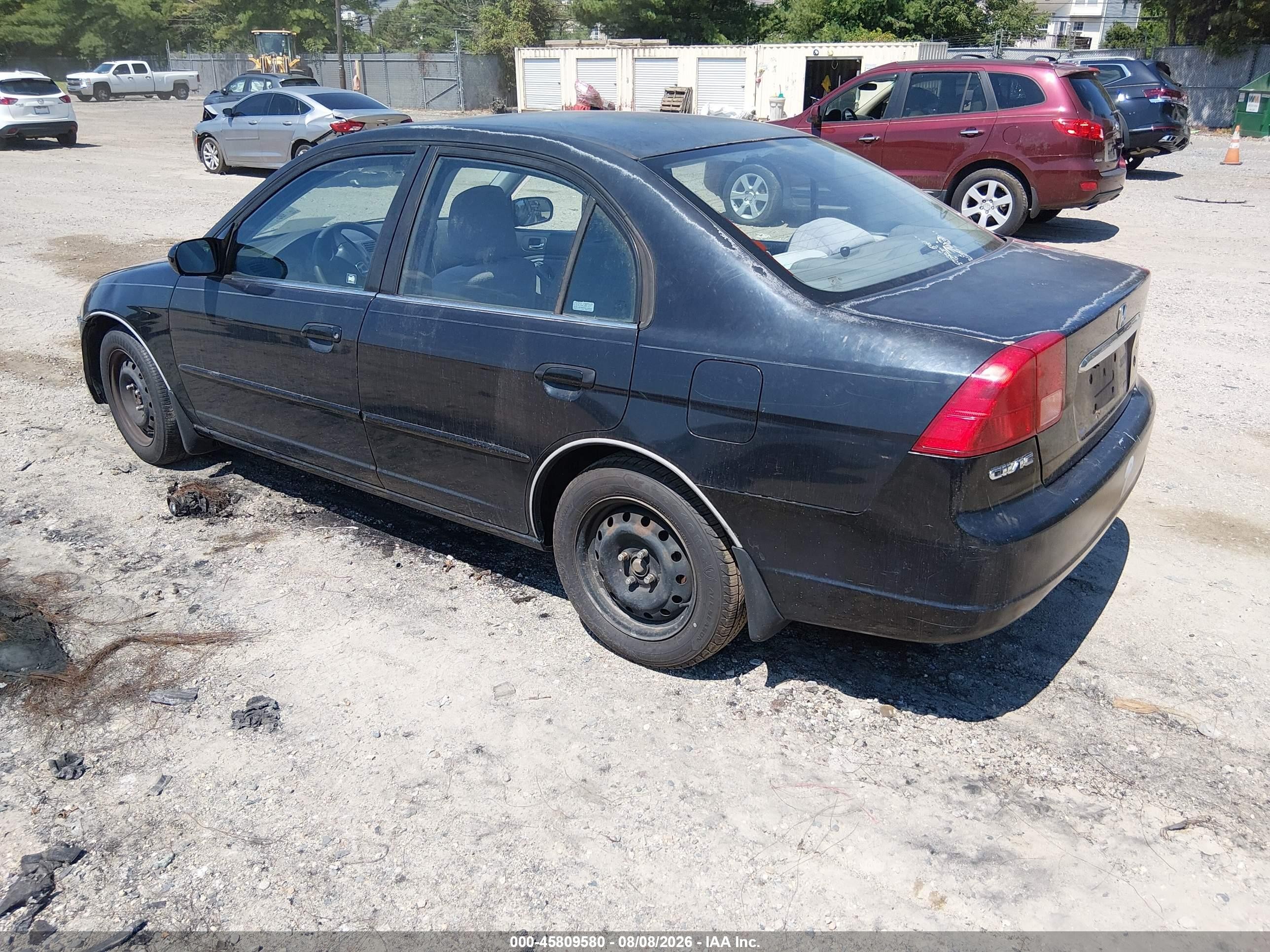 2002 Honda Civic Ex Black vin: 2HGES26732H594888