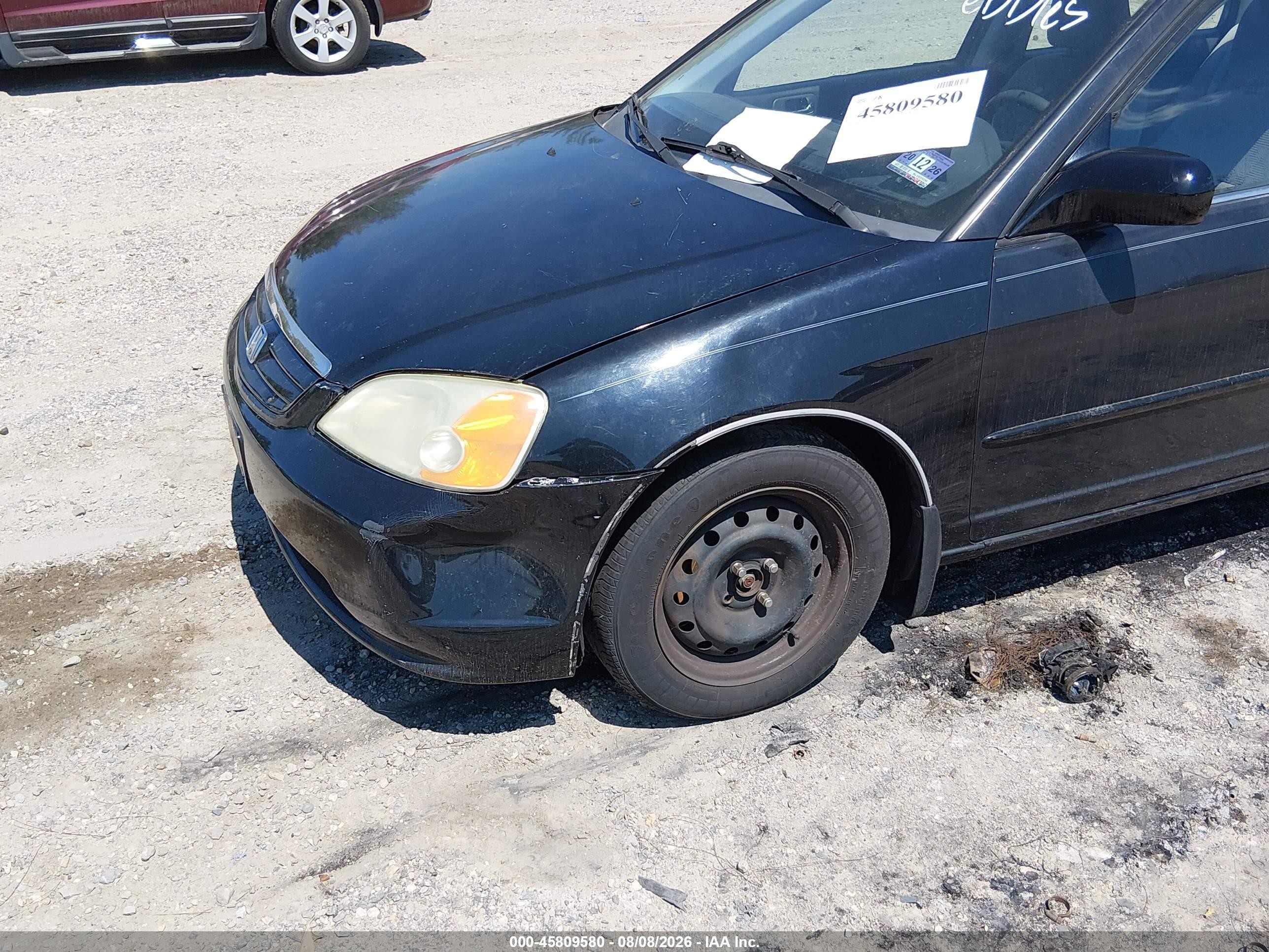 2002 Honda Civic Ex Black vin: 2HGES26732H594888