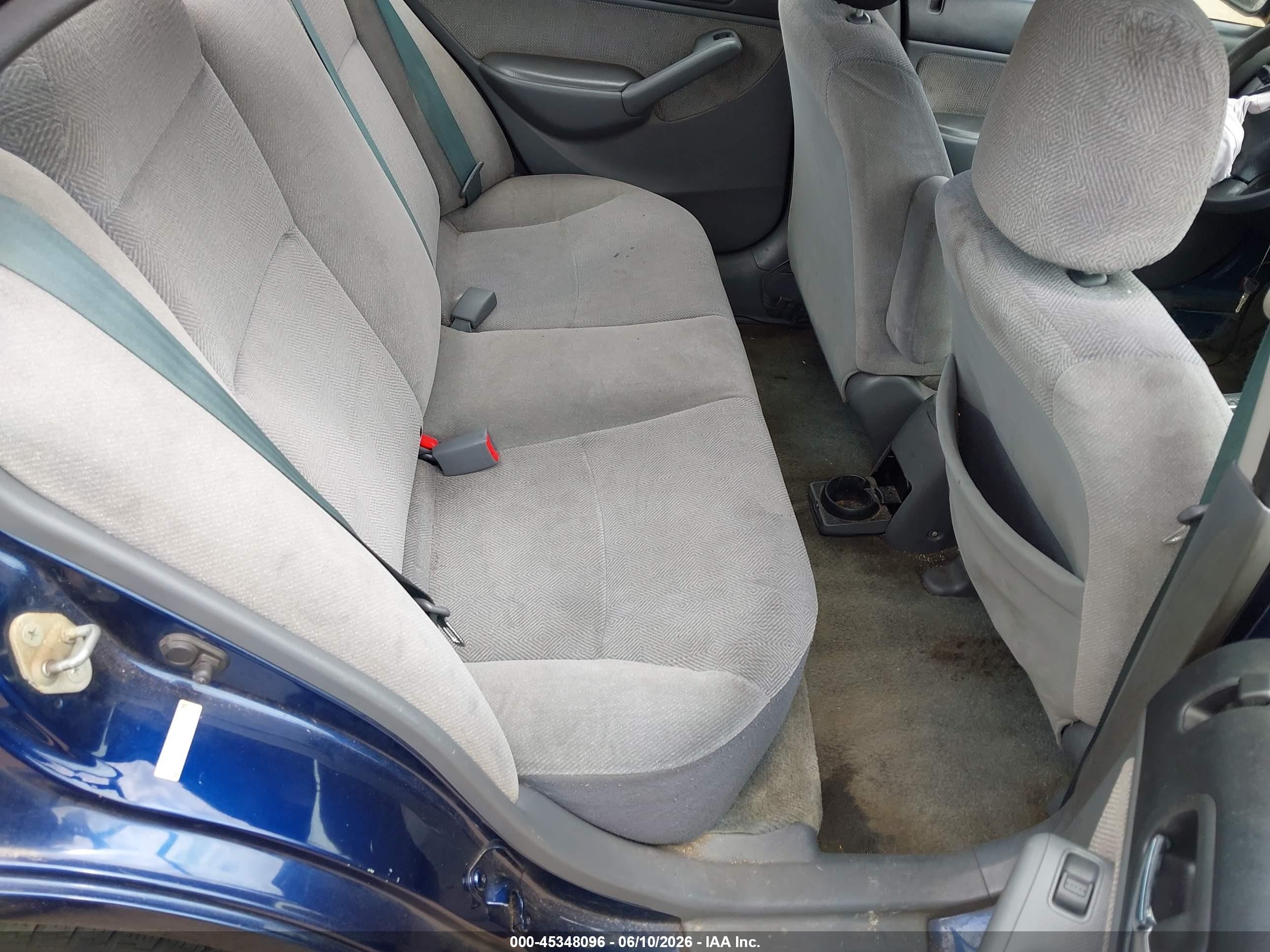2002 Honda Civic Ex Dark Blue vin: 2HGES26732H602598