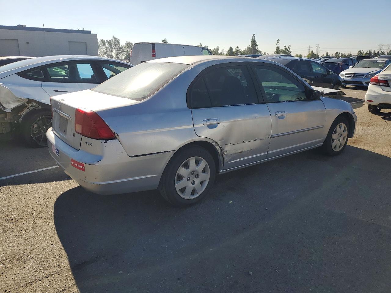 2002 Honda Civic Ex Silver vin: 2HGES26732H604478