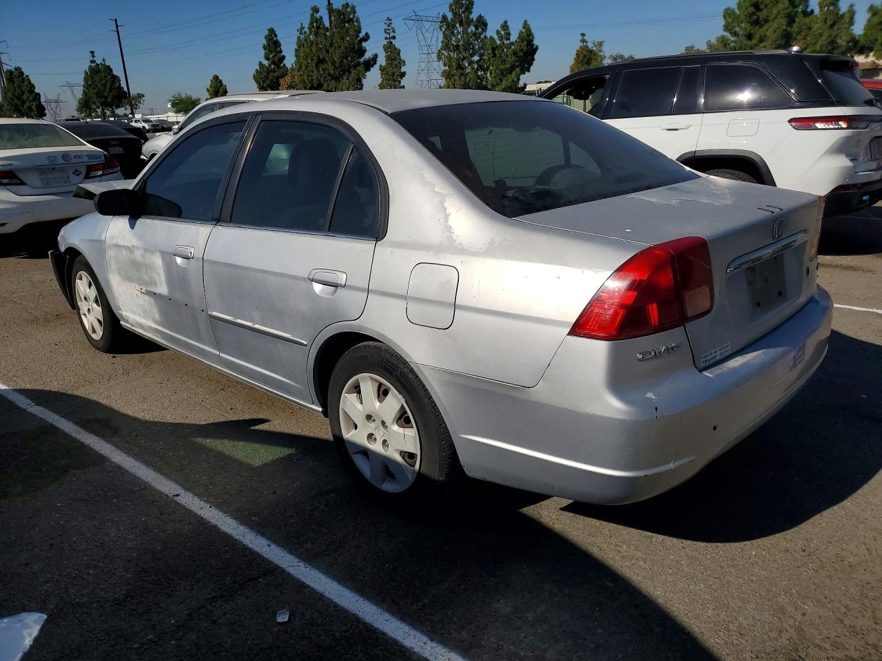 2002 Honda Civic Ex Silver vin: 2HGES26732H604478
