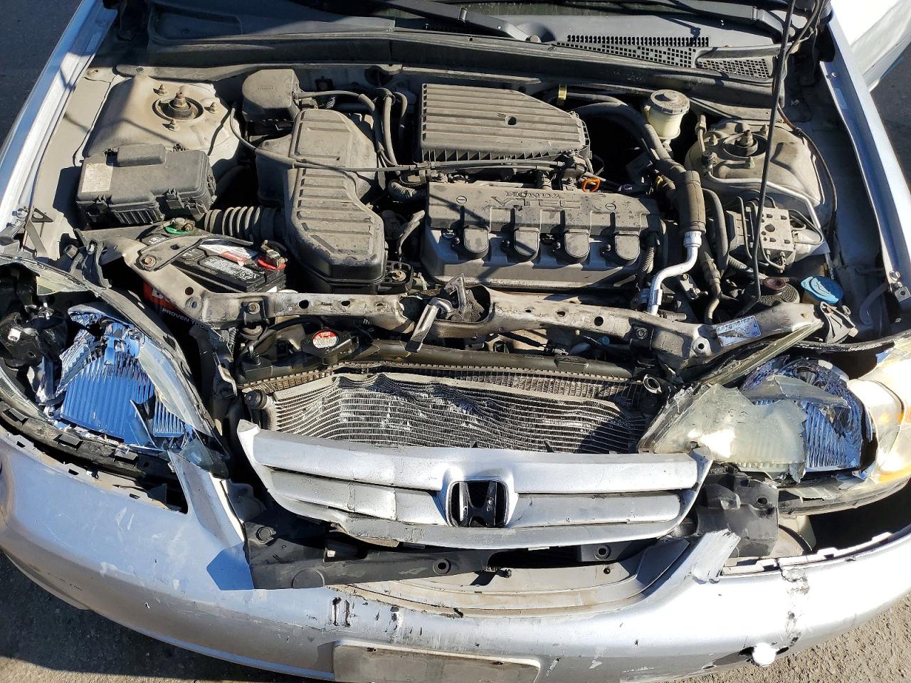 2002 Honda Civic Ex Silver vin: 2HGES26732H604478