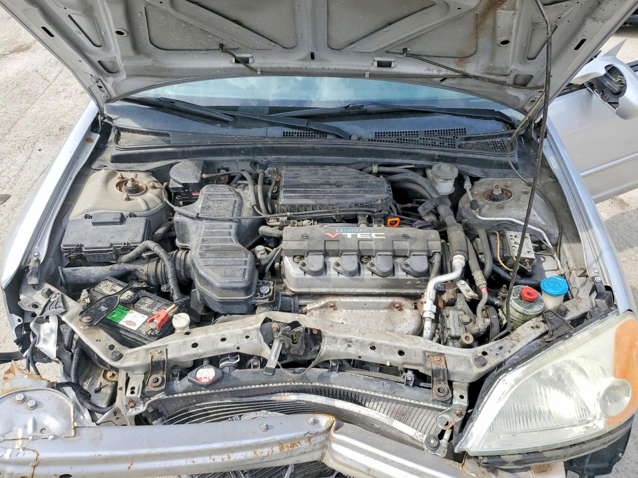 2002 Honda Civic Ex Silver vin: 2HGES26732H604528