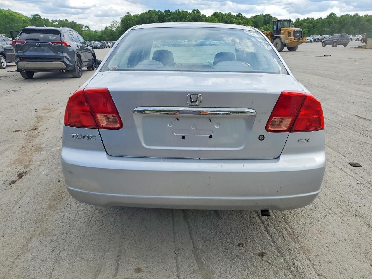 2002 Honda Civic Ex Silver vin: 2HGES26732H604528
