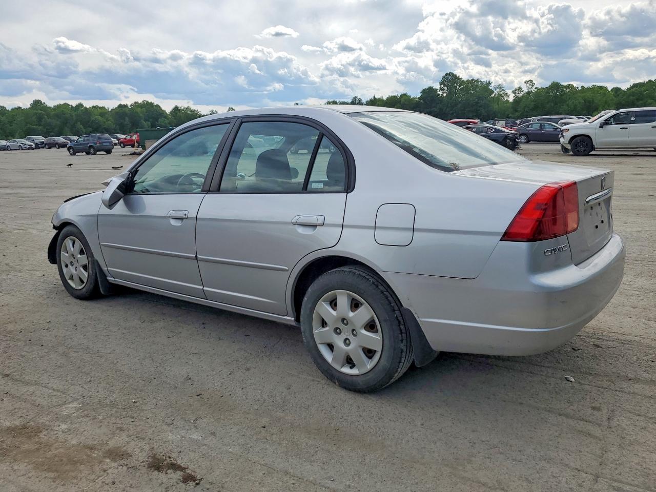 2002 Honda Civic Ex Silver vin: 2HGES26732H604528