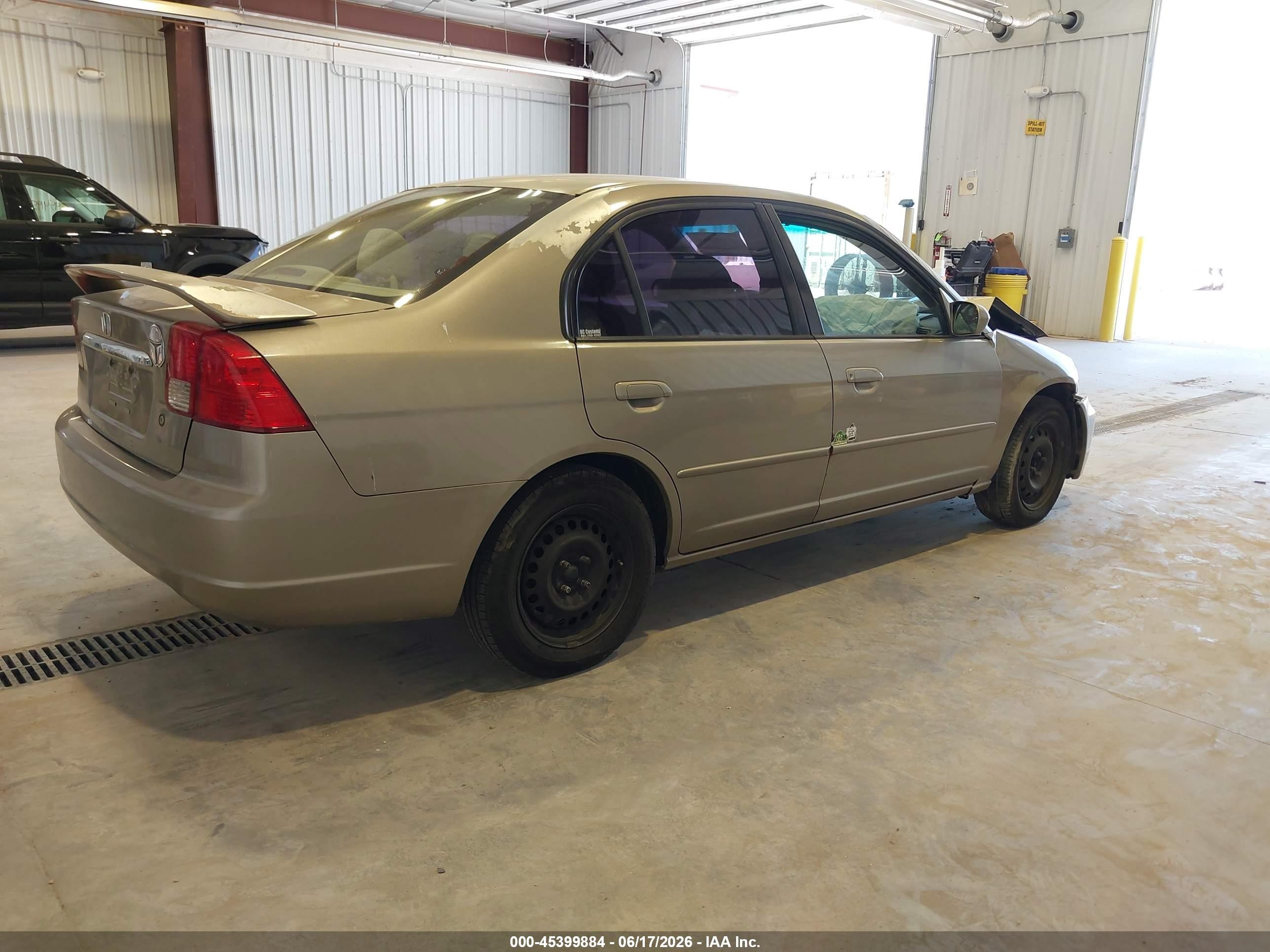 2003 Honda Civic Ex Желто-коричневый vin: 2HGES26733H524874