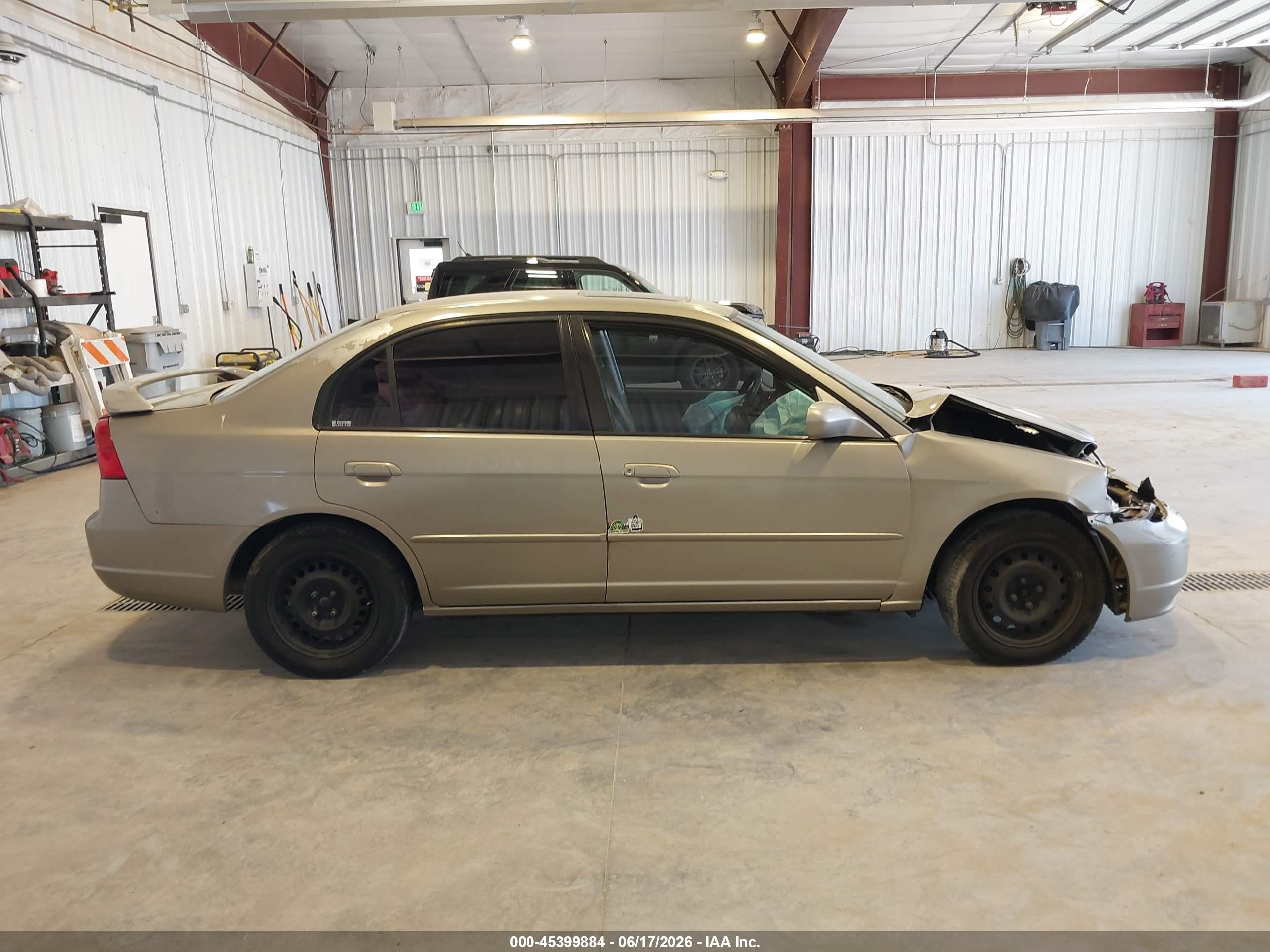 2003 Honda Civic Ex Желто-коричневый vin: 2HGES26733H524874