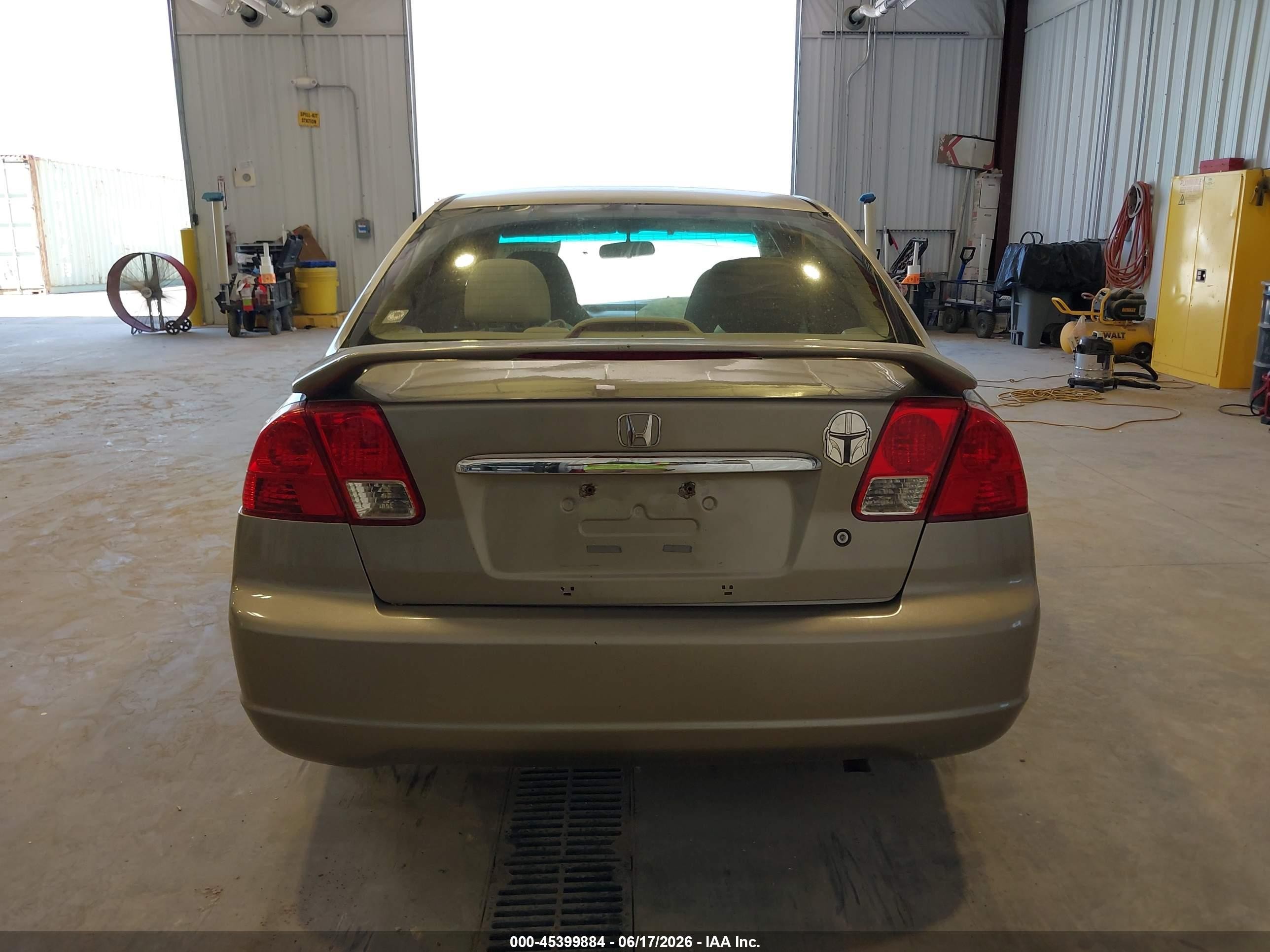 2003 Honda Civic Ex Желто-коричневый vin: 2HGES26733H524874