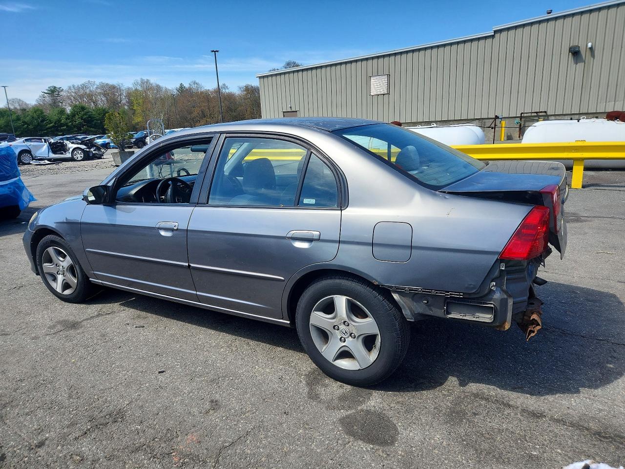 2004 Honda Civic Ex Gray vin: 2HGES26734H523922