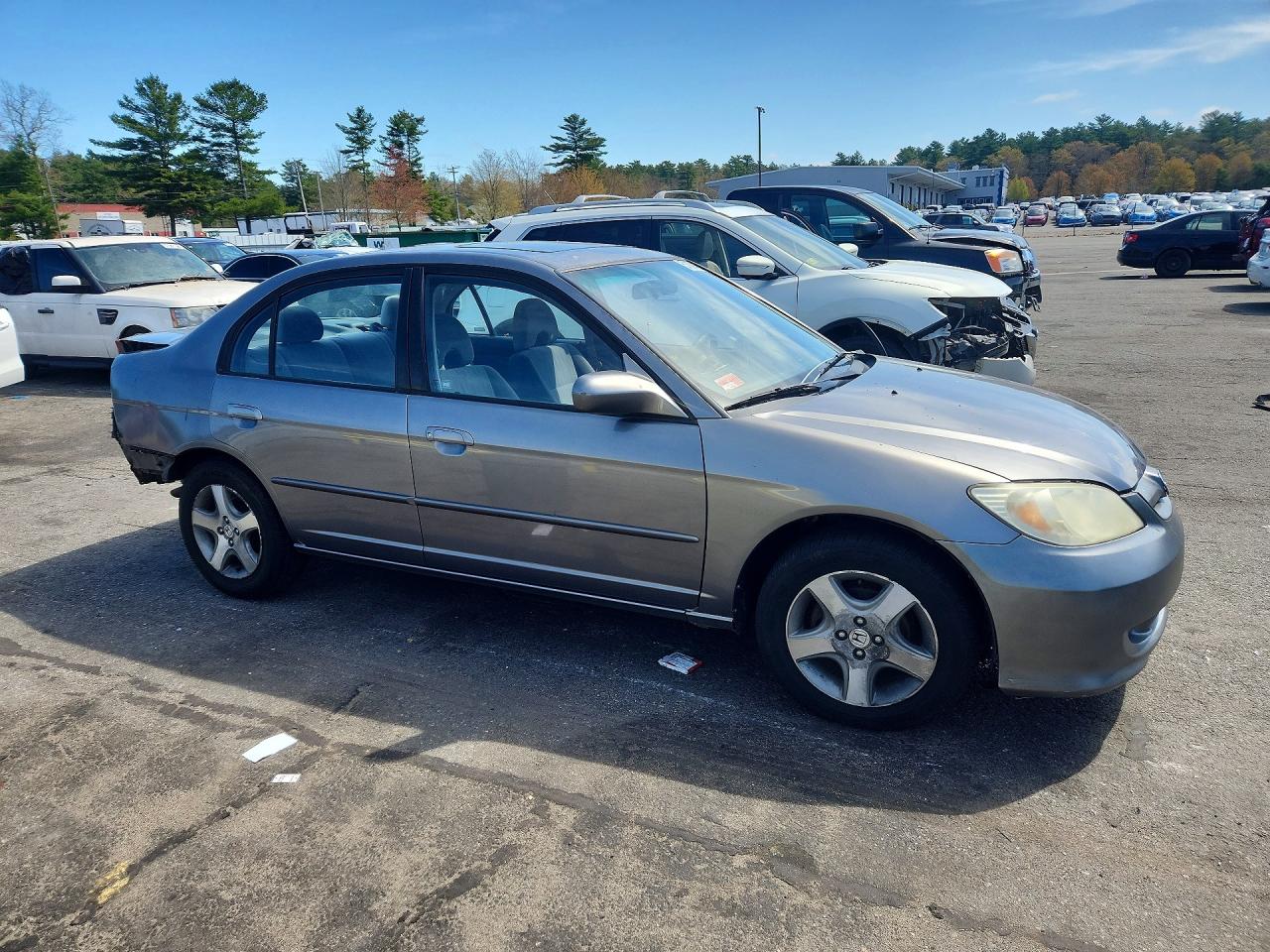 2004 Honda Civic Ex Gray vin: 2HGES26734H523922