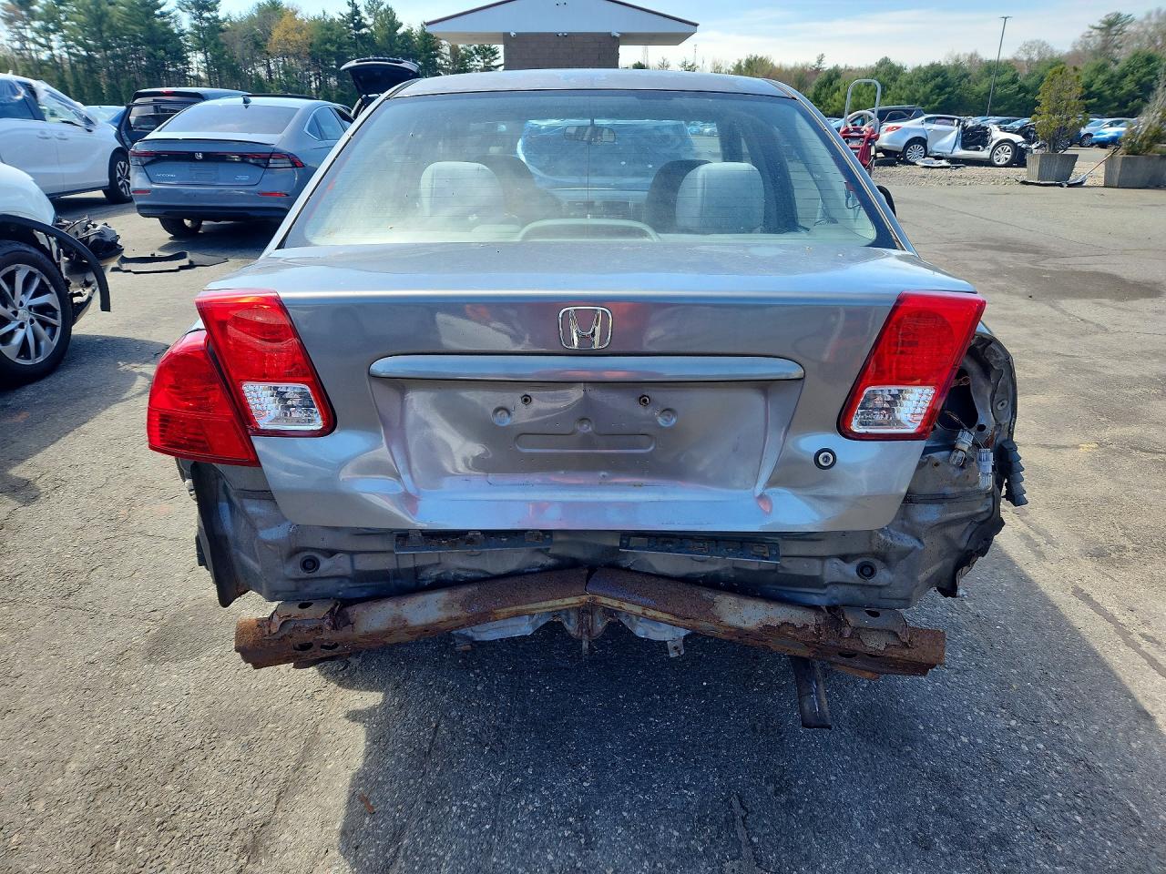 2004 Honda Civic Ex Gray vin: 2HGES26734H523922