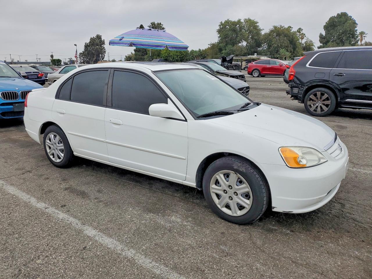 2003 Honda Civic Ex White vin: 2HGES26743H525029
