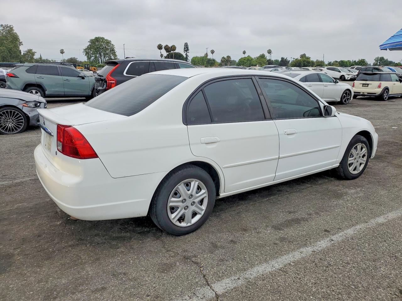 2003 Honda Civic Ex White vin: 2HGES26743H525029