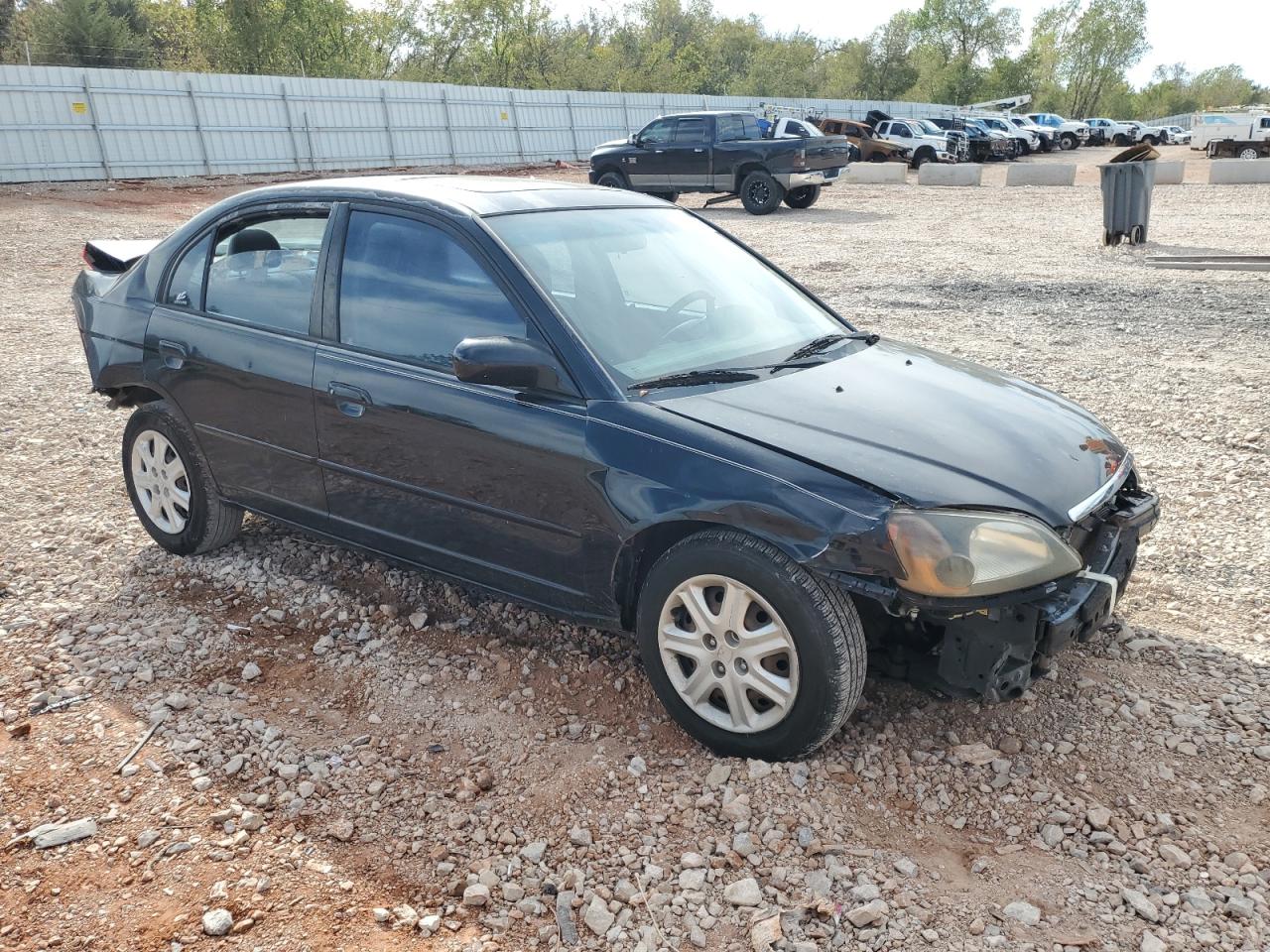 2003 Honda Civic Ex Black vin: 2HGES26743H568768