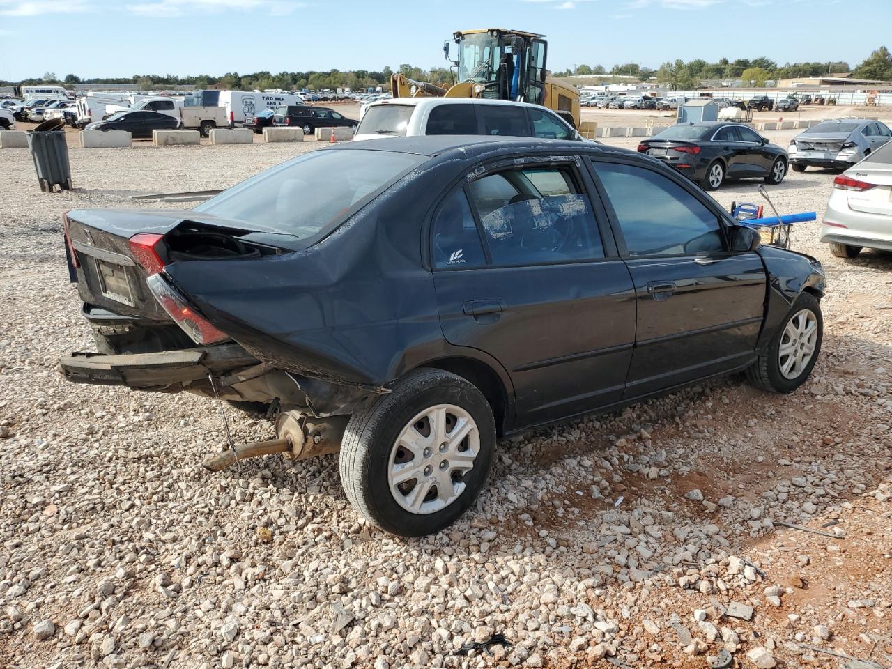 2003 Honda Civic Ex Black vin: 2HGES26743H568768