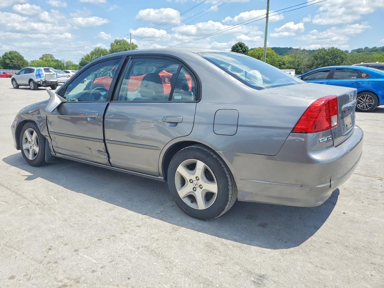 2004 Honda Civic Ex Gray vin: 2HGES26744H550790